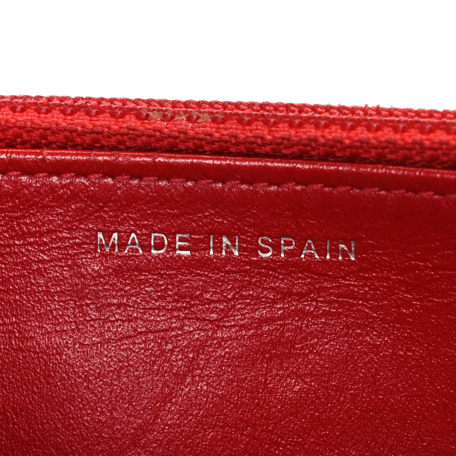 Glazed Calfskin Quilted Reissue Wallet On Chain WOC Red - Image 7