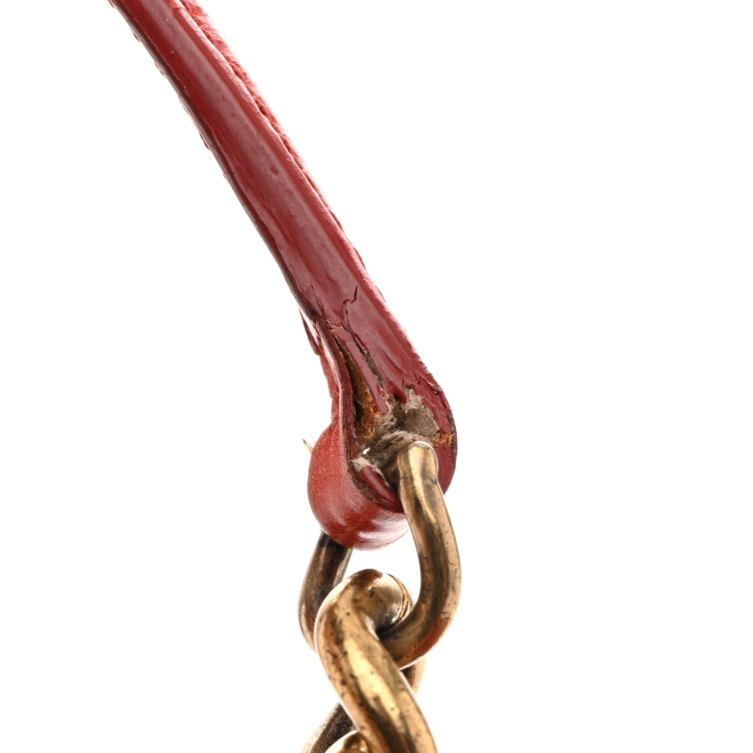 Glazed Calfskin Quilted Rita Top Handle Flap Red - Image 19