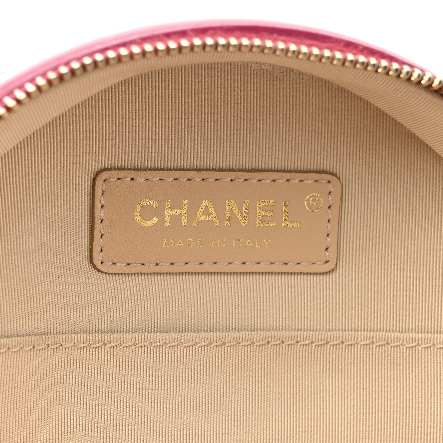 Glazed Calfskin Round As Earth Evening Bag Rouge - Image 6