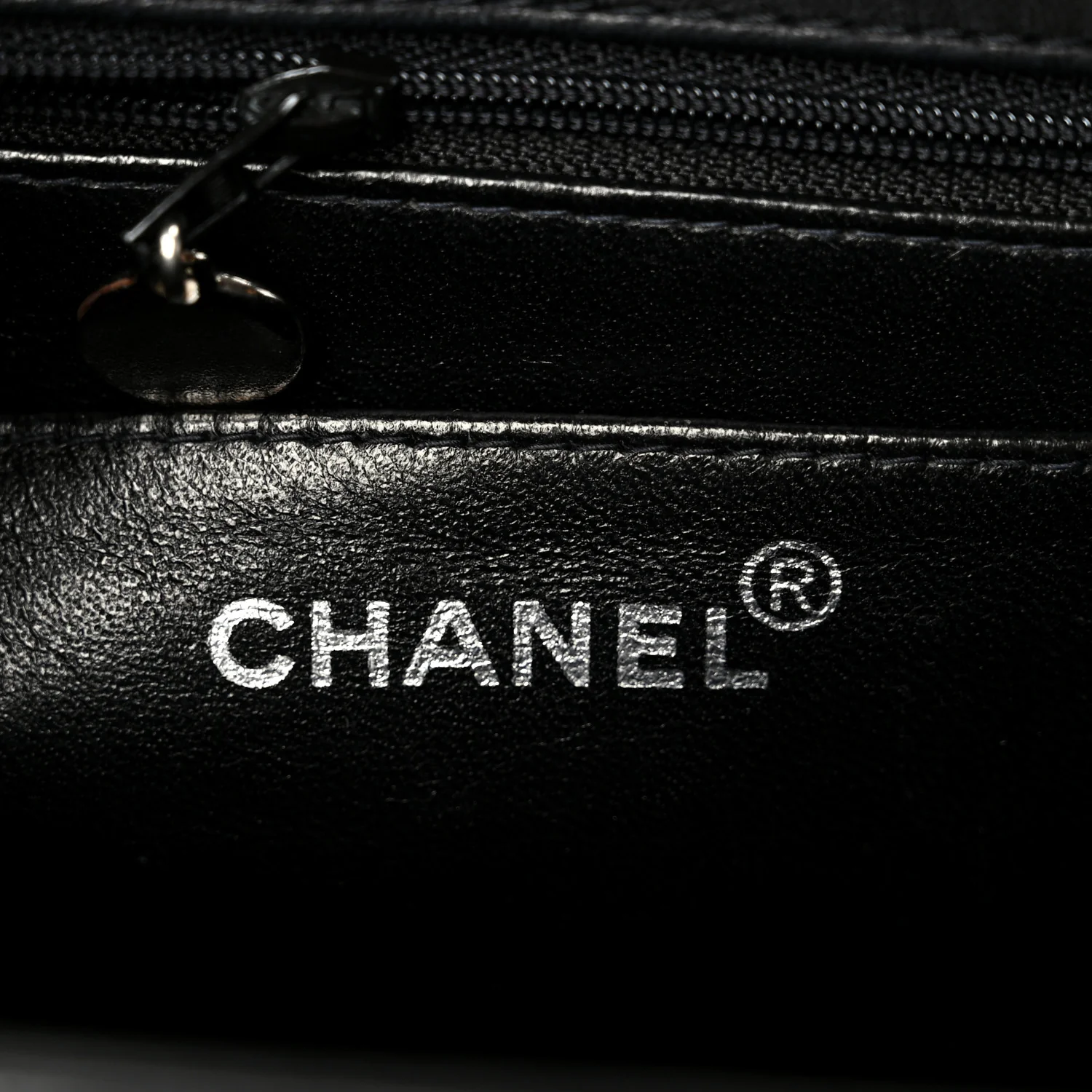 Glazed Calfskin Single Flap Black - Image 6