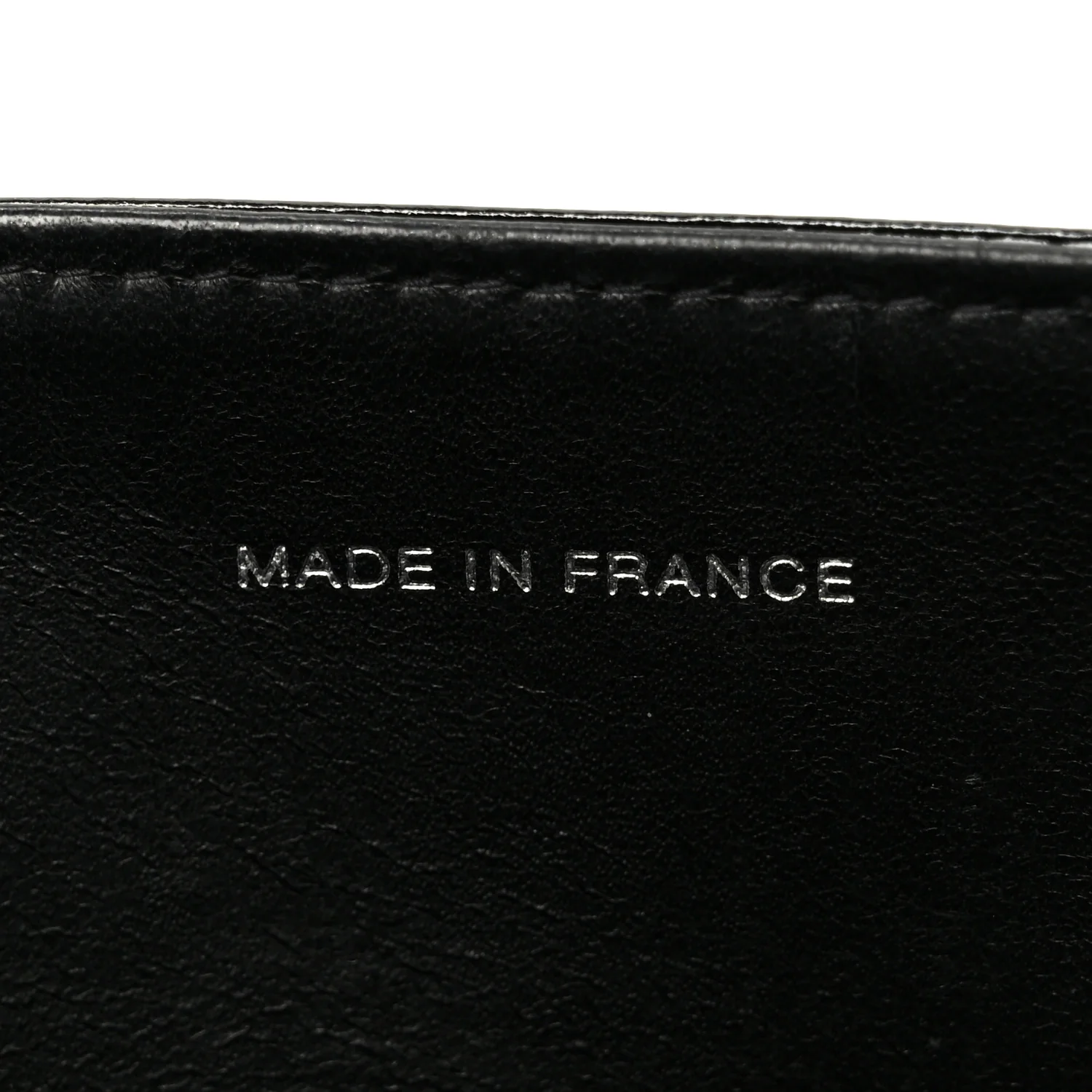 Glazed Calfskin Single Flap Black - Image 8