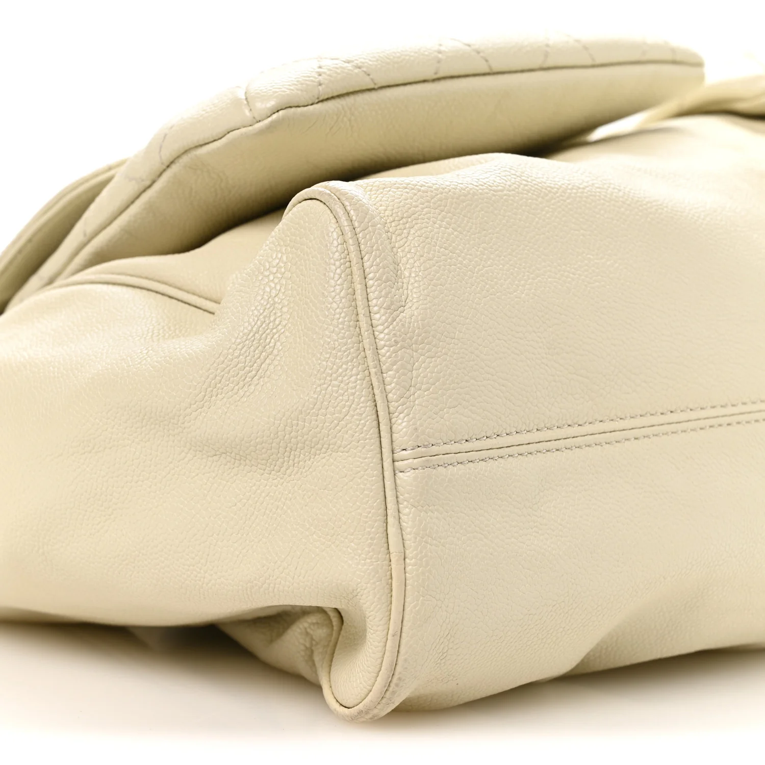 Glazed Caviar Reissue Double Pocket In the City Tote White - Image 9