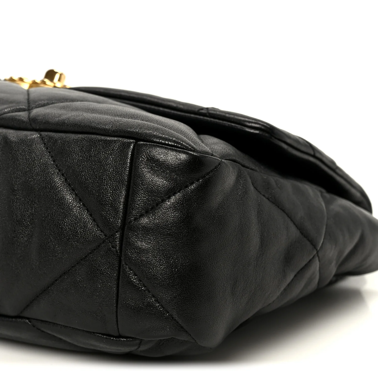 Goatskin Quilted Large Chanel 19 Flap Black - Image 10