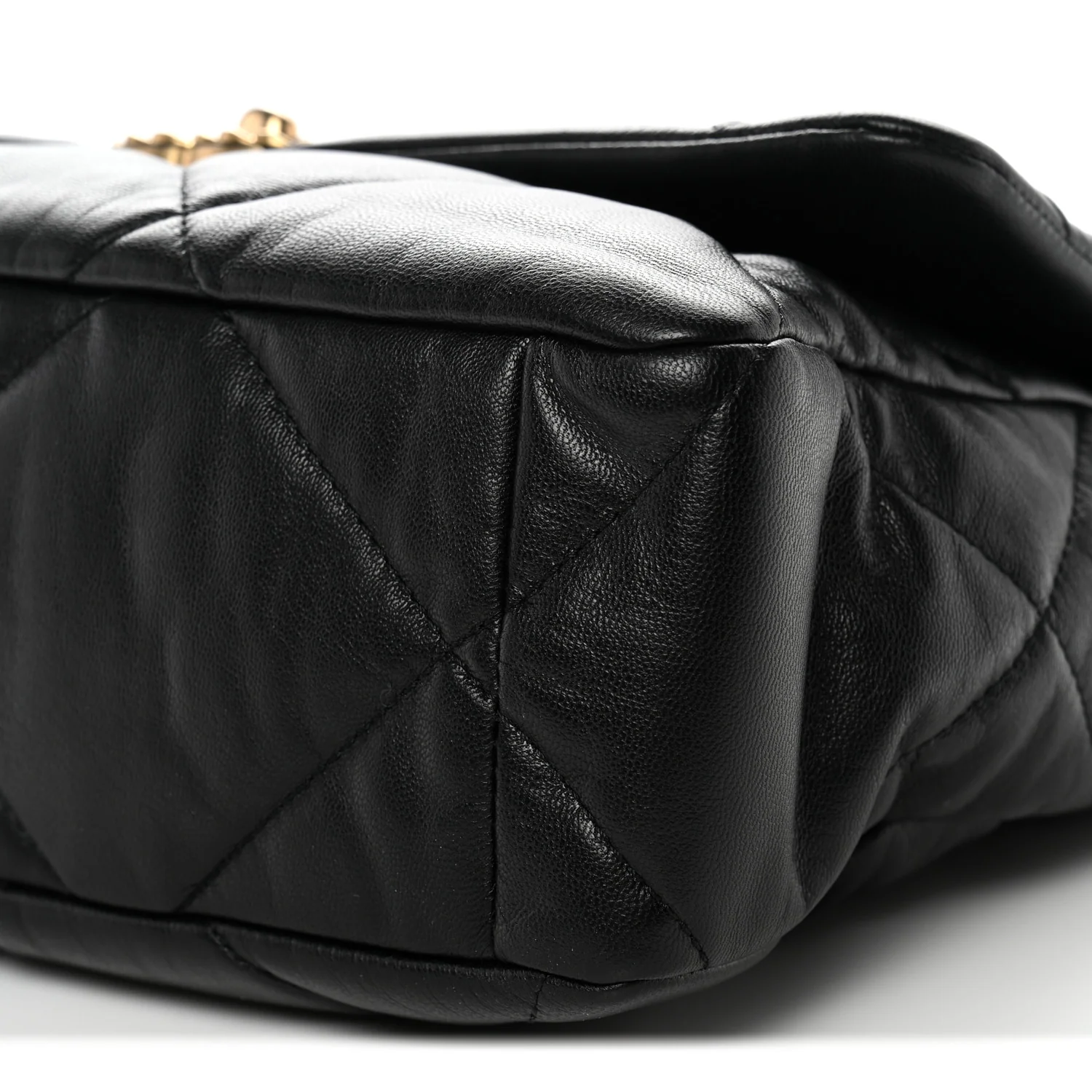 Goatskin Quilted Large Chanel 19 Flap Black - Image 10