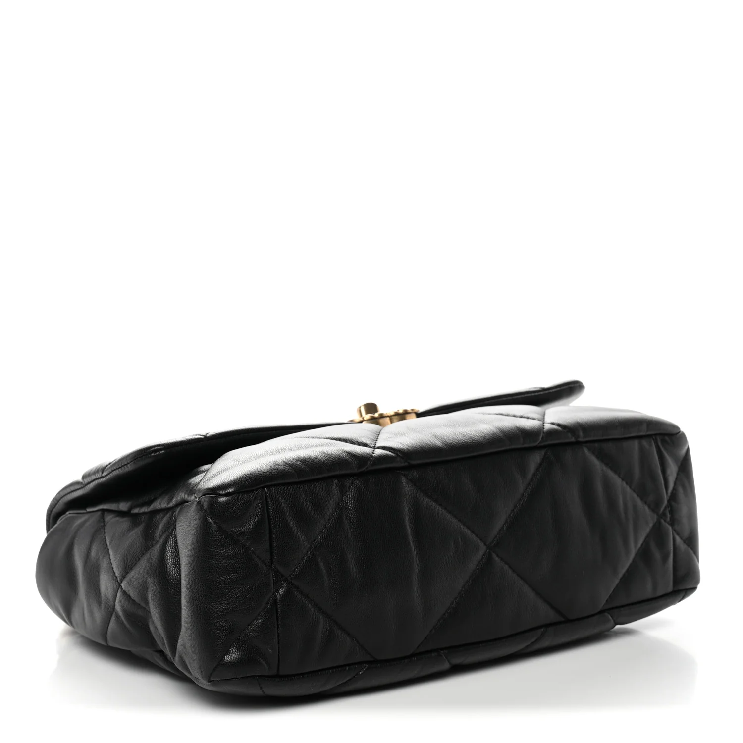 Goatskin Quilted Large Chanel 19 Flap Black - Image 4