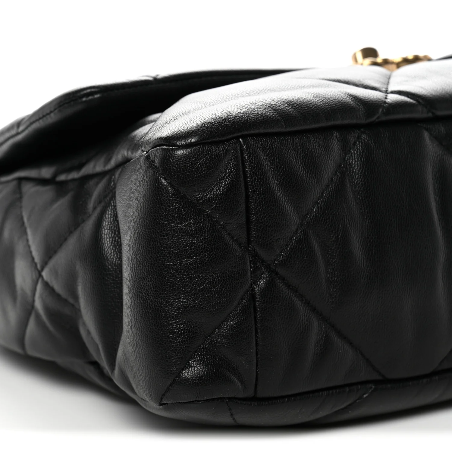 Goatskin Quilted Large Chanel 19 Flap Black - Image 9