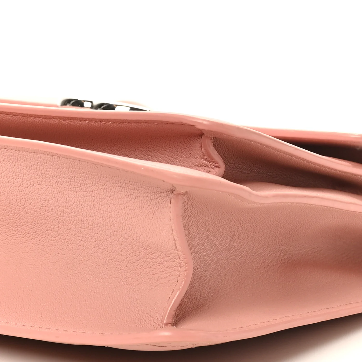 Goatskin Quilted Small CC Box Flap Pink - Image 10