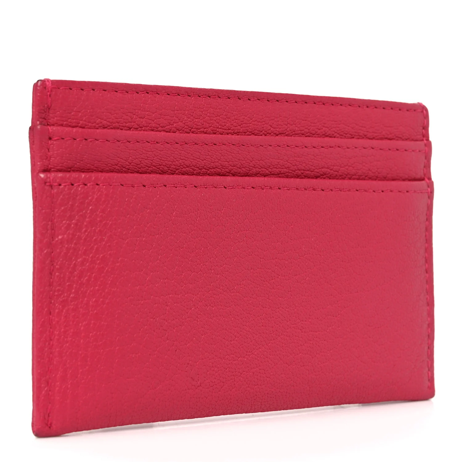 Goatskin Timeless CC Card Holder Fuchsia - Image 3
