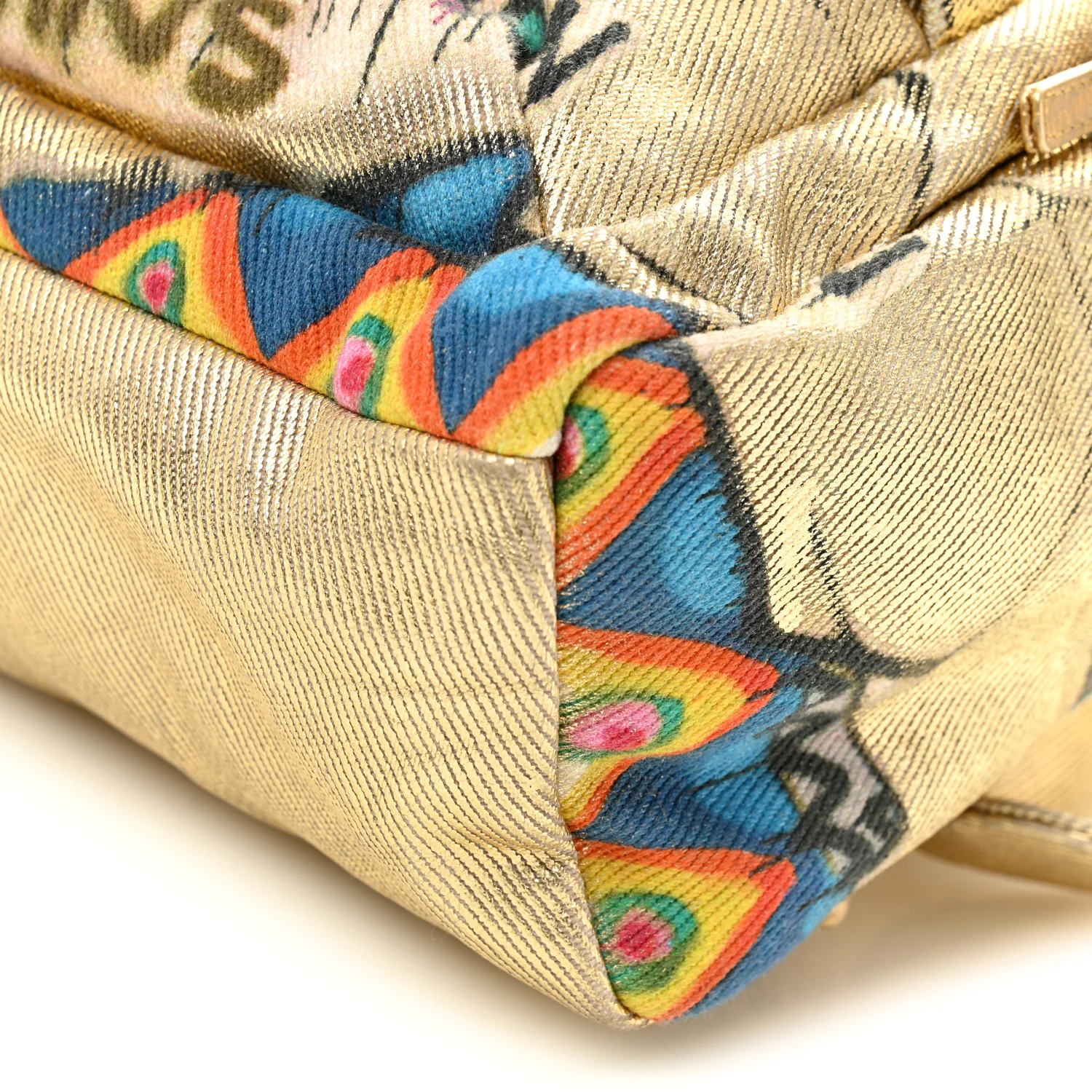 Graffiti Printed Canvas Street Spirit Backpack Multicolor - Image 10