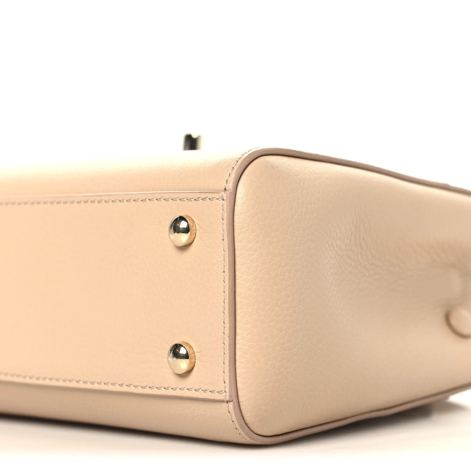 Grained Calfskin Mini Neo Executive Shopper Tote Light Beige - Image 10