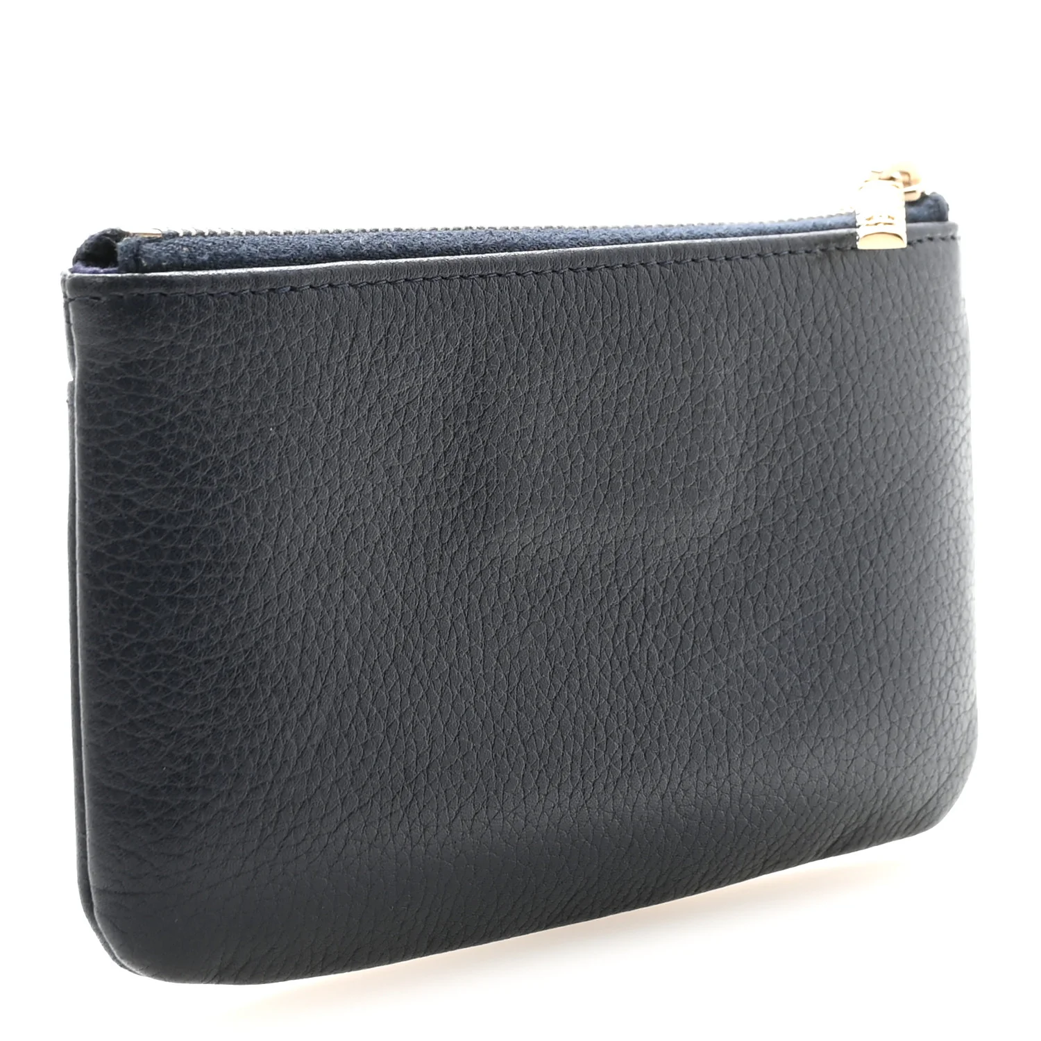 Grained Calfskin Neo Executive Cosmetic Case Navy - Image 3