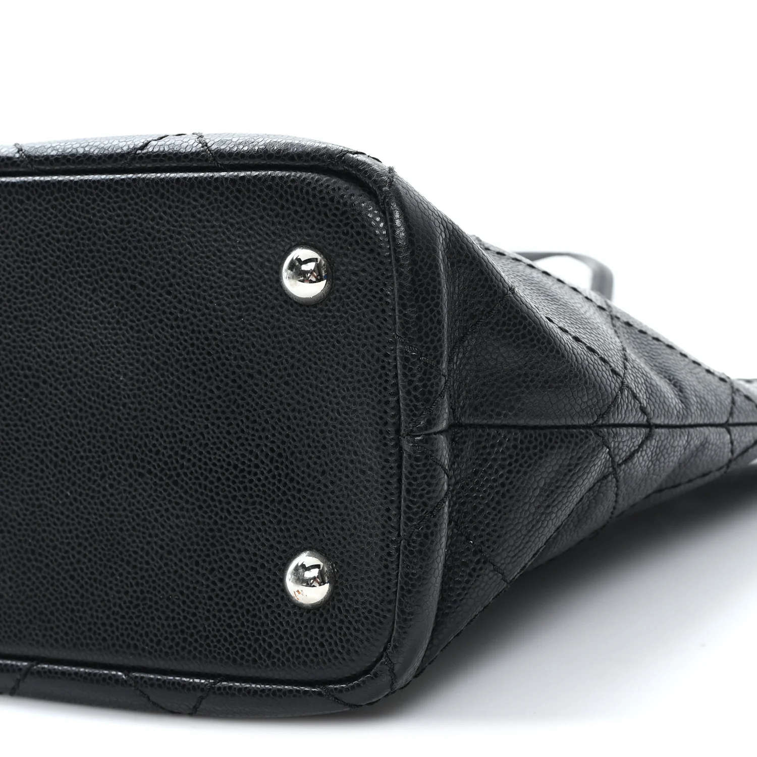 Grained Calfskin Shopping Fever Tote Black - Image 10