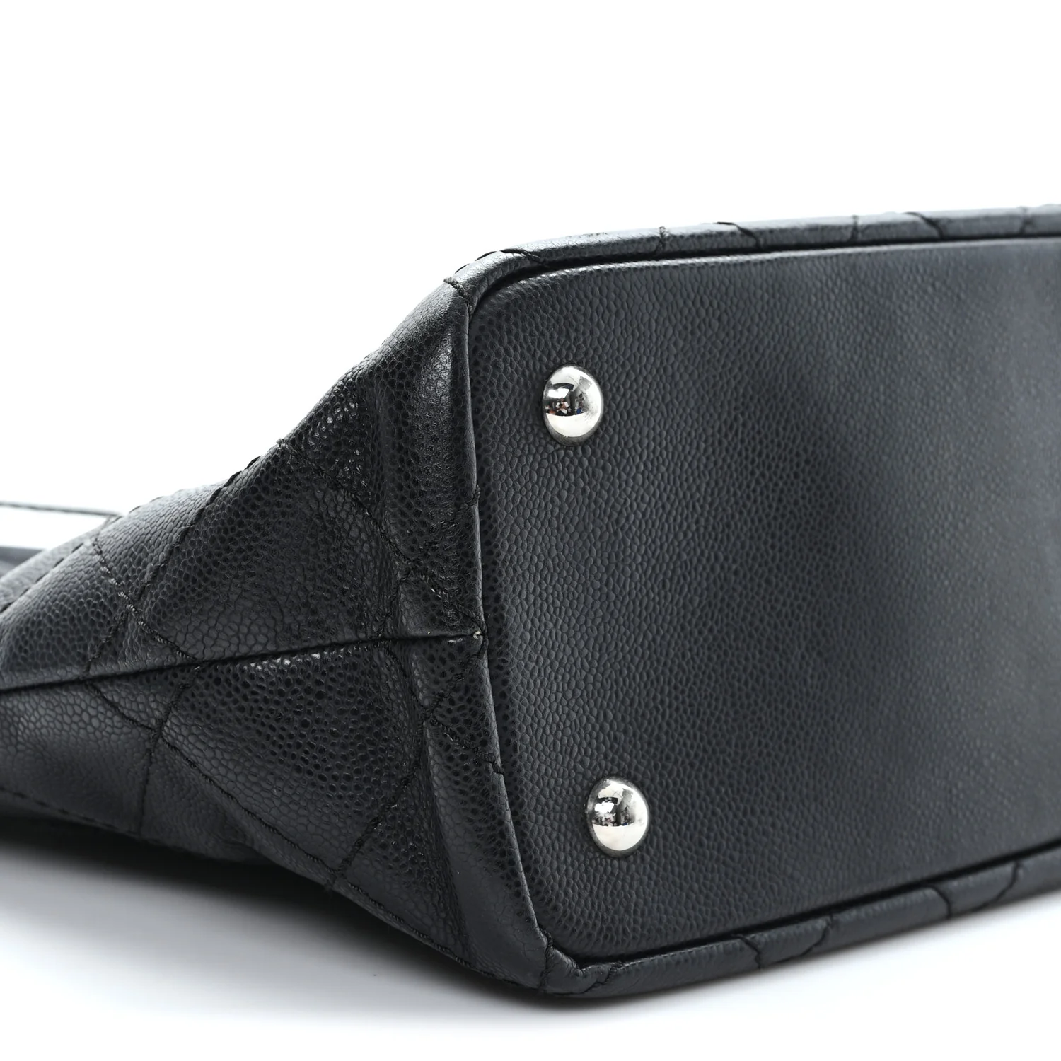 Grained Calfskin Shopping Fever Tote Black - Image 9