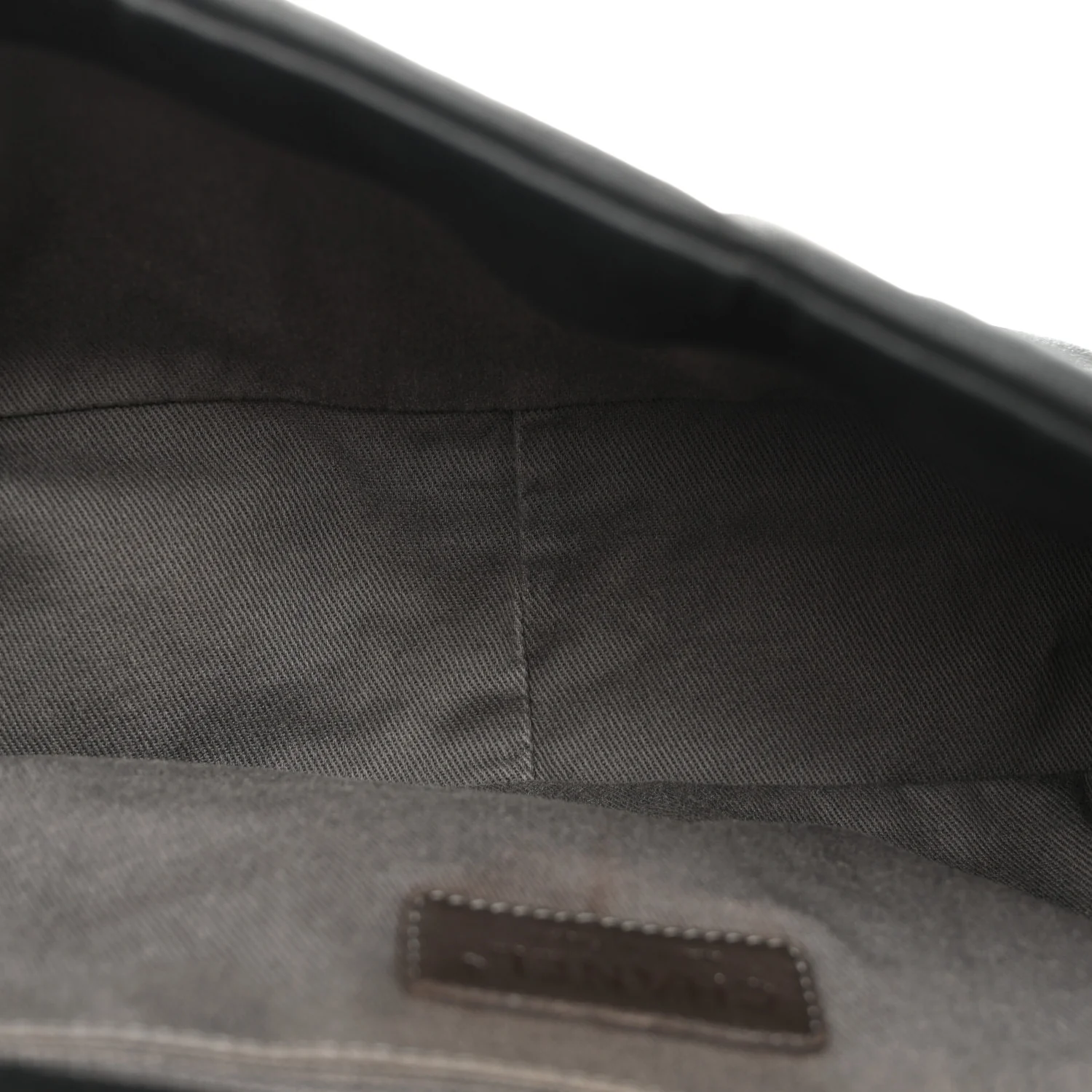 Iridescent Calfskin Glint Accordion Flap Black - Image 5
