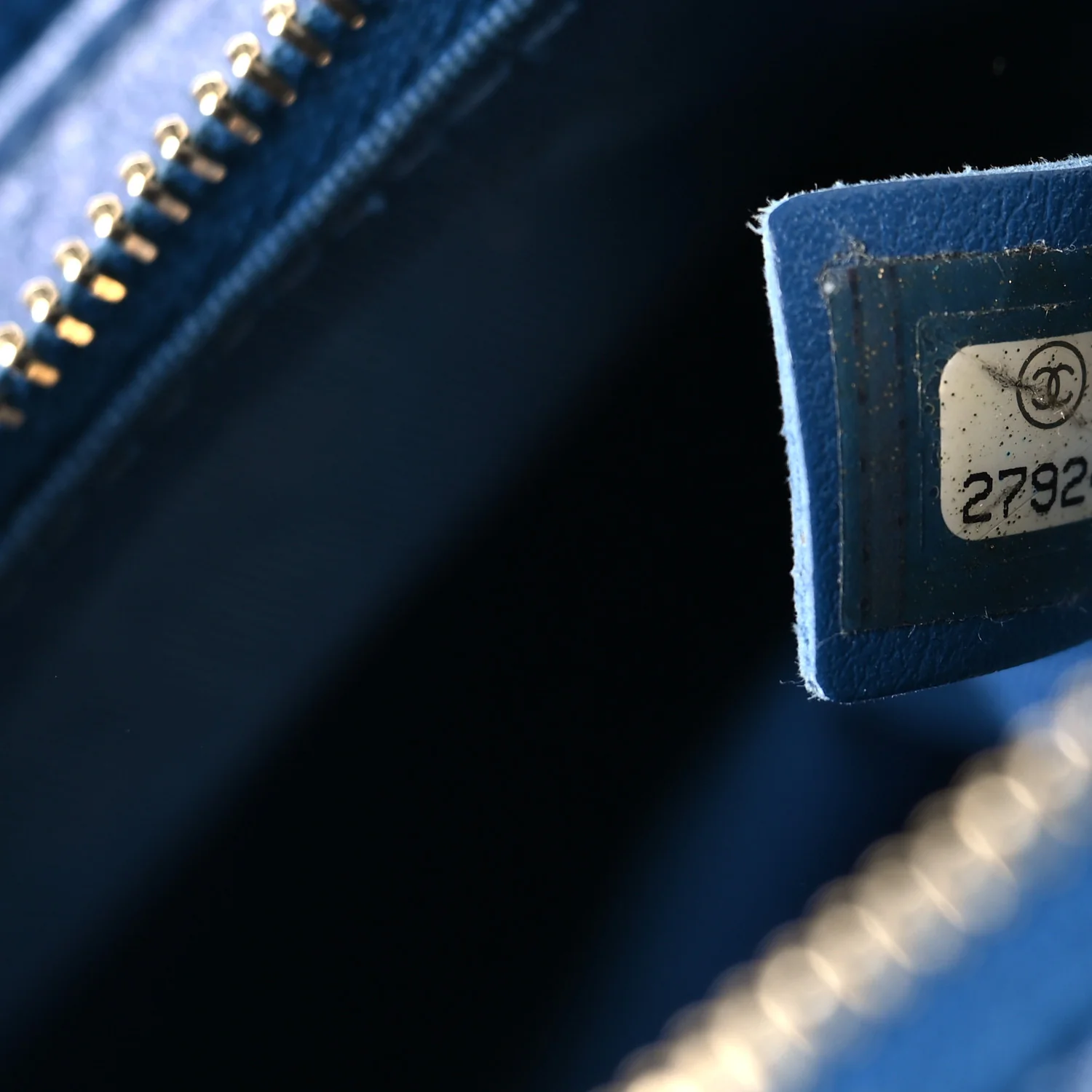 Iridescent Calfskin Quilted All About Waist Belt Bag Dark Blue - Image 6