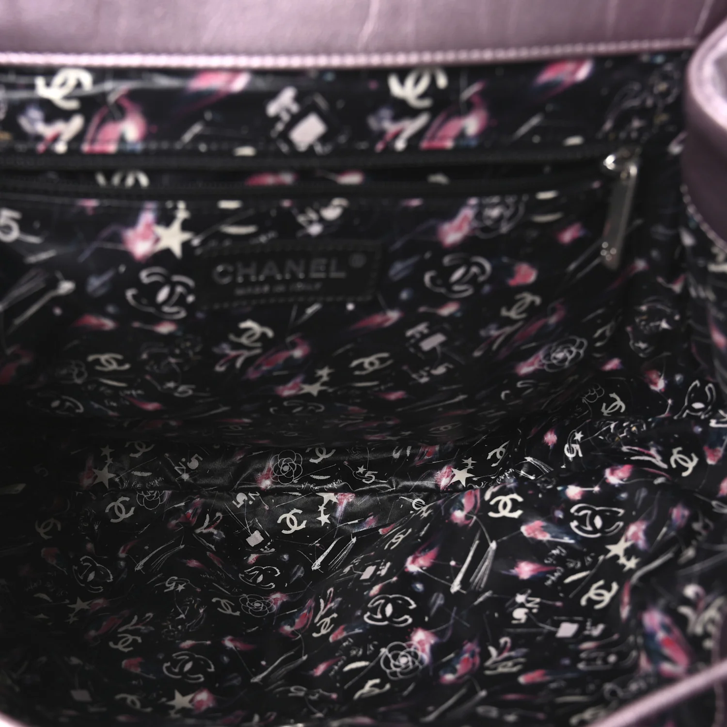 Iridescent Calfskin Quilted Ground Control Backpack Pink - Image 5