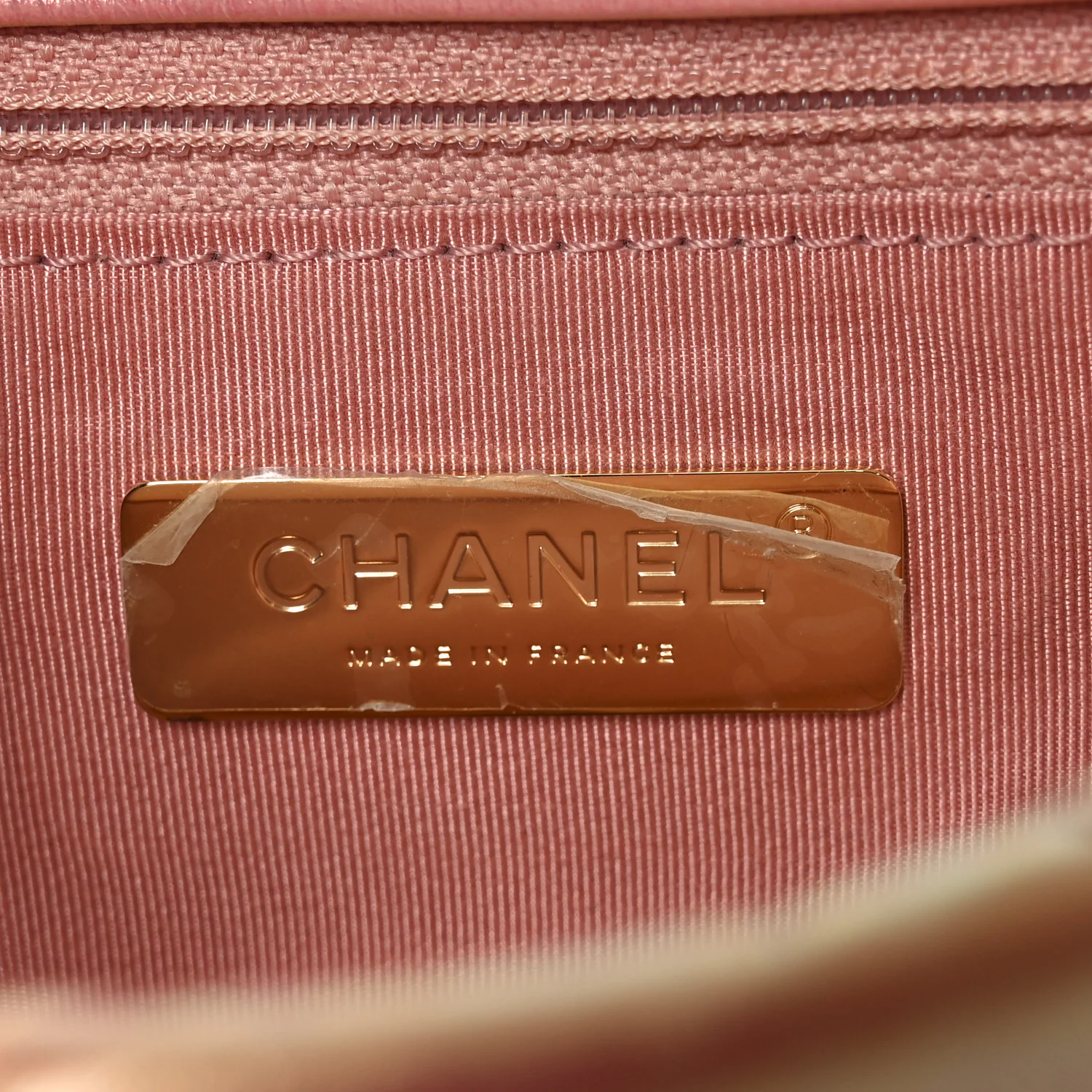 Iridescent Calfskin Quilted Medium Chanel 19 Flap Pink - Image 6