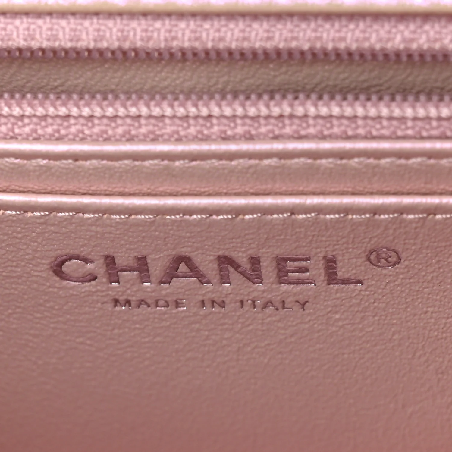 Iridescent Calfskin Quilted Mini Rectangular Flap Pink - Image 6