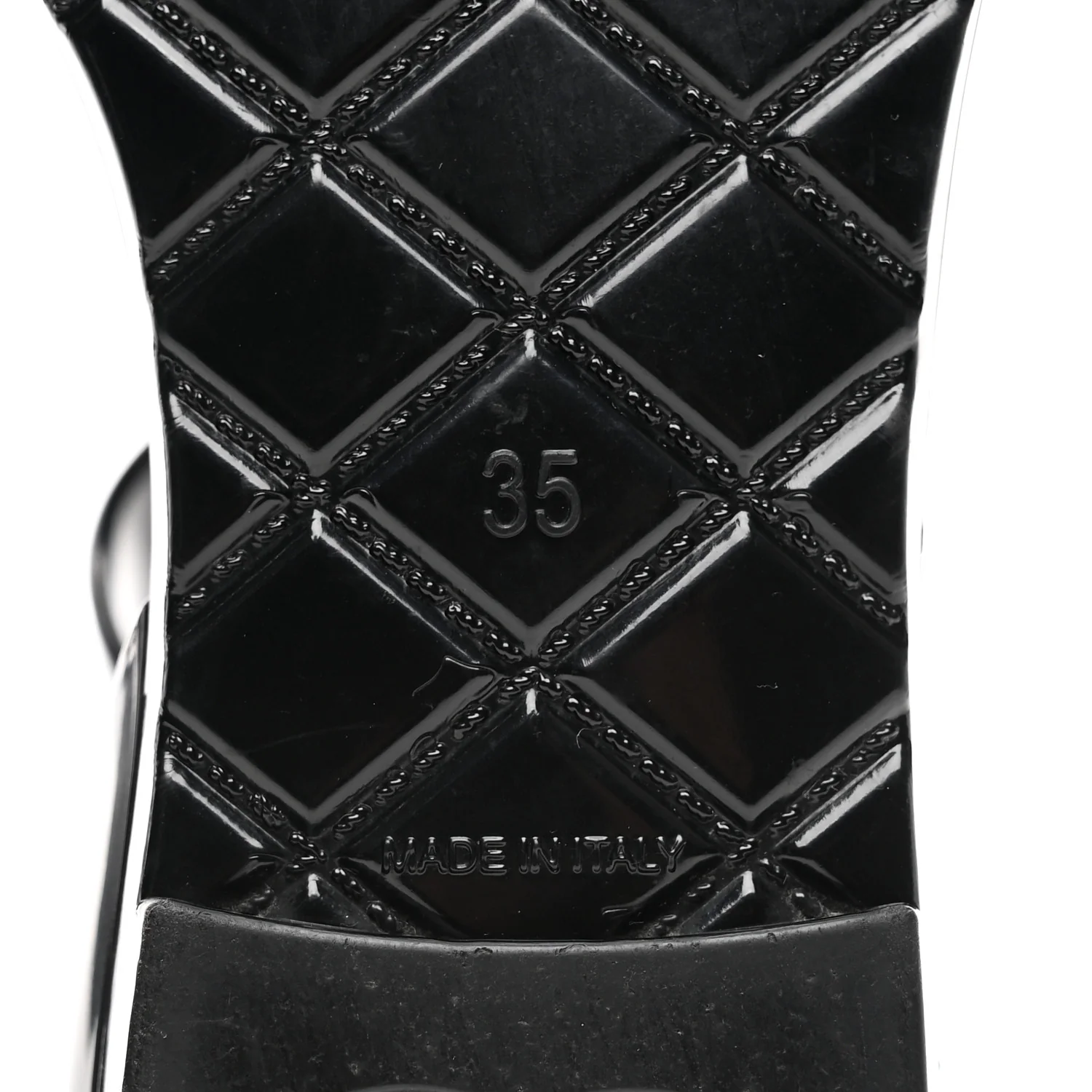 Jelly Camellia Sandals 35 Black Ivory - Image 7