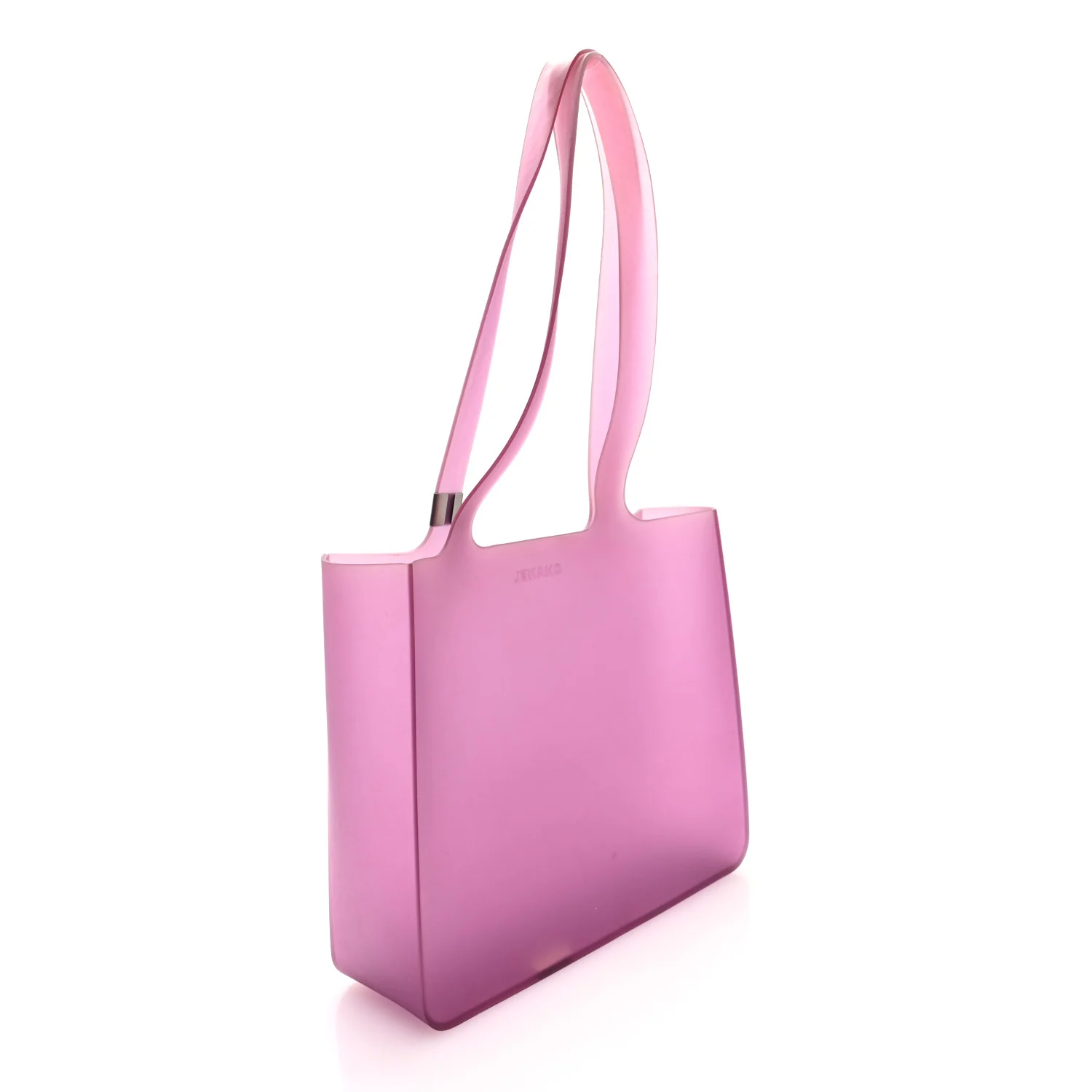 Jelly Rubber Tote Purple - Image 3