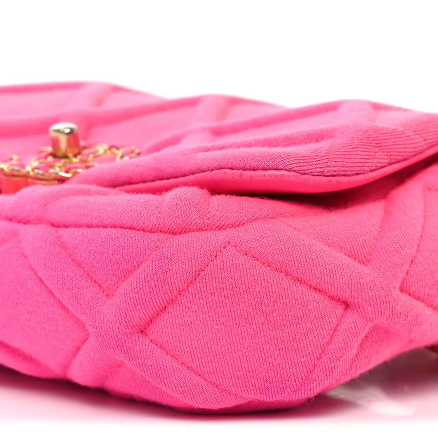 Jersey Quilted Chanel 19 Waist Bag Pink - Image 9