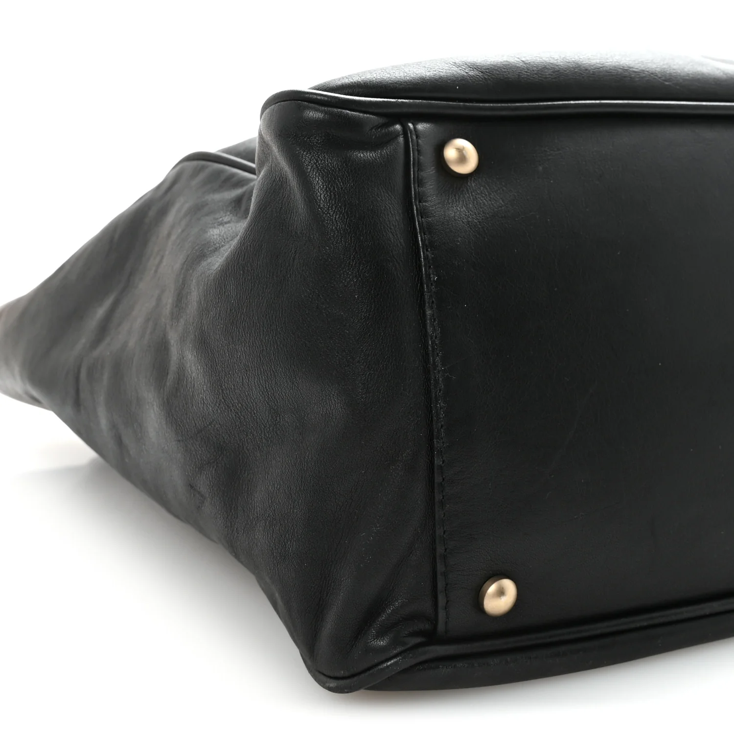 Lambskin Camellia Tote Black - Image 9