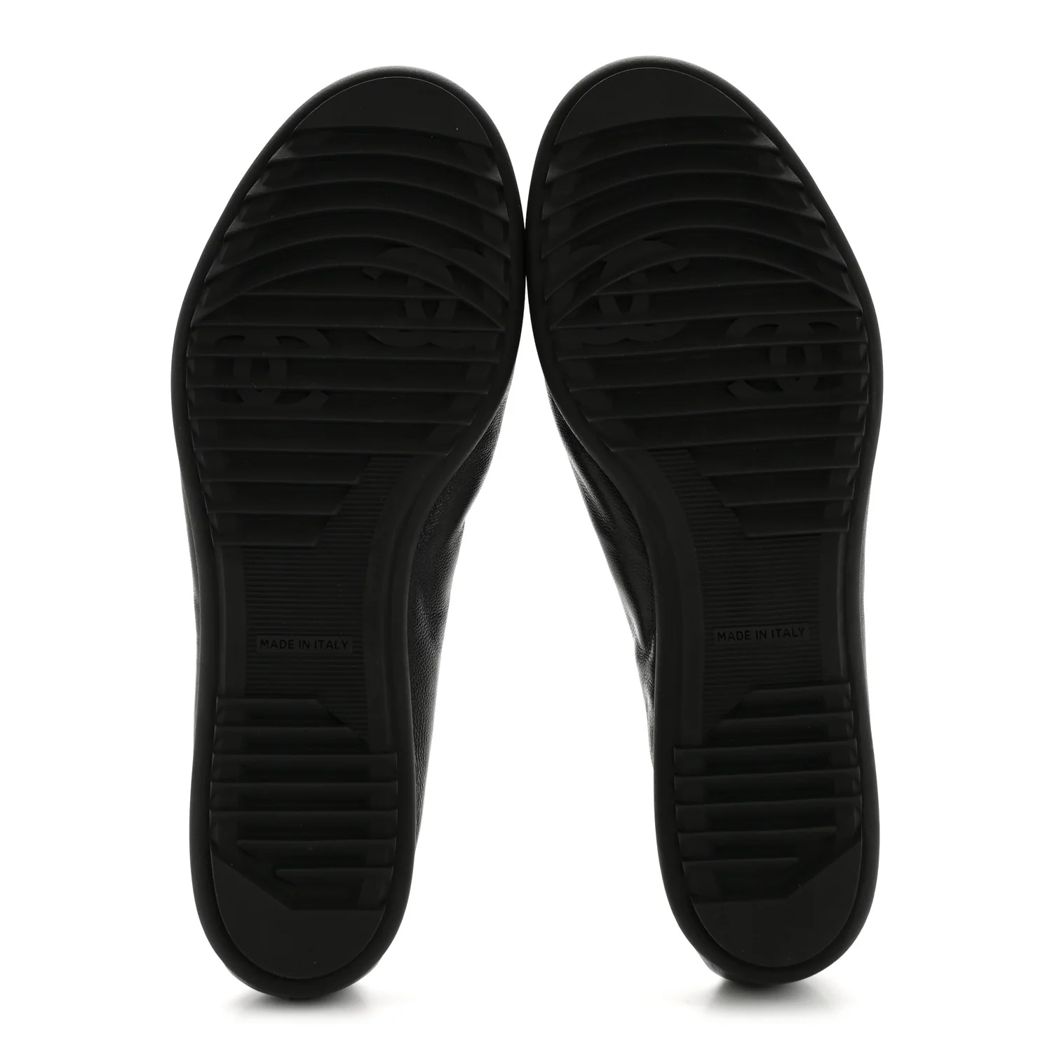 Lambskin Cap Toe CC Mary Jane Flats 38 Black - Image 6