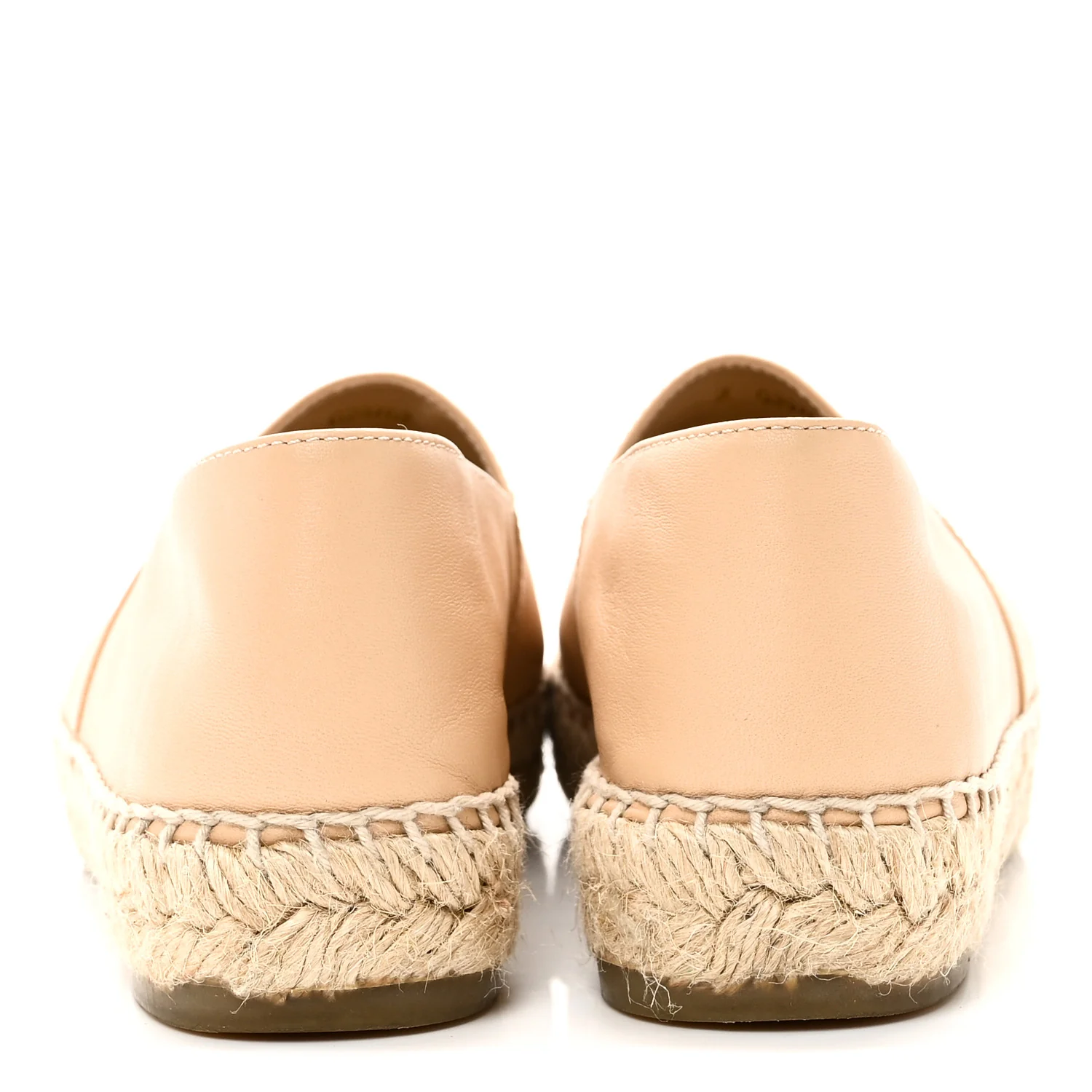Lambskin CC Espadrilles 35 Beige Black - Image 6