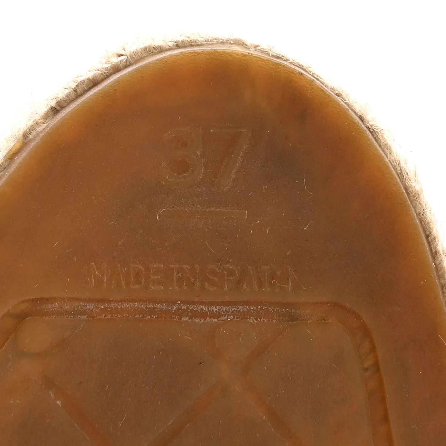 Lambskin CC Espadrilles 37 Beige Black - Image 7