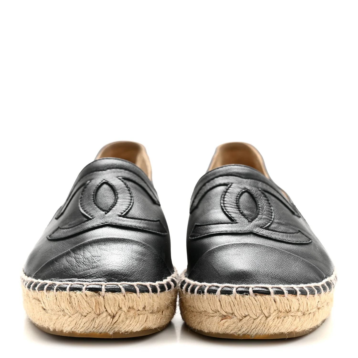 Lambskin CC Espadrilles 37 Black - Image 3