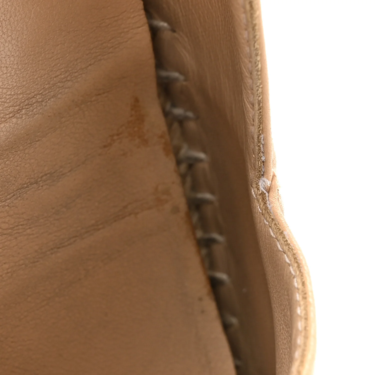 Lambskin CC Espadrilles 38 Beige Black - Image 10