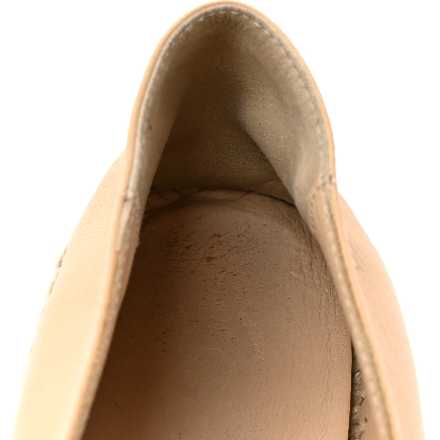 Lambskin CC Espadrilles 38 Beige Black - Image 11