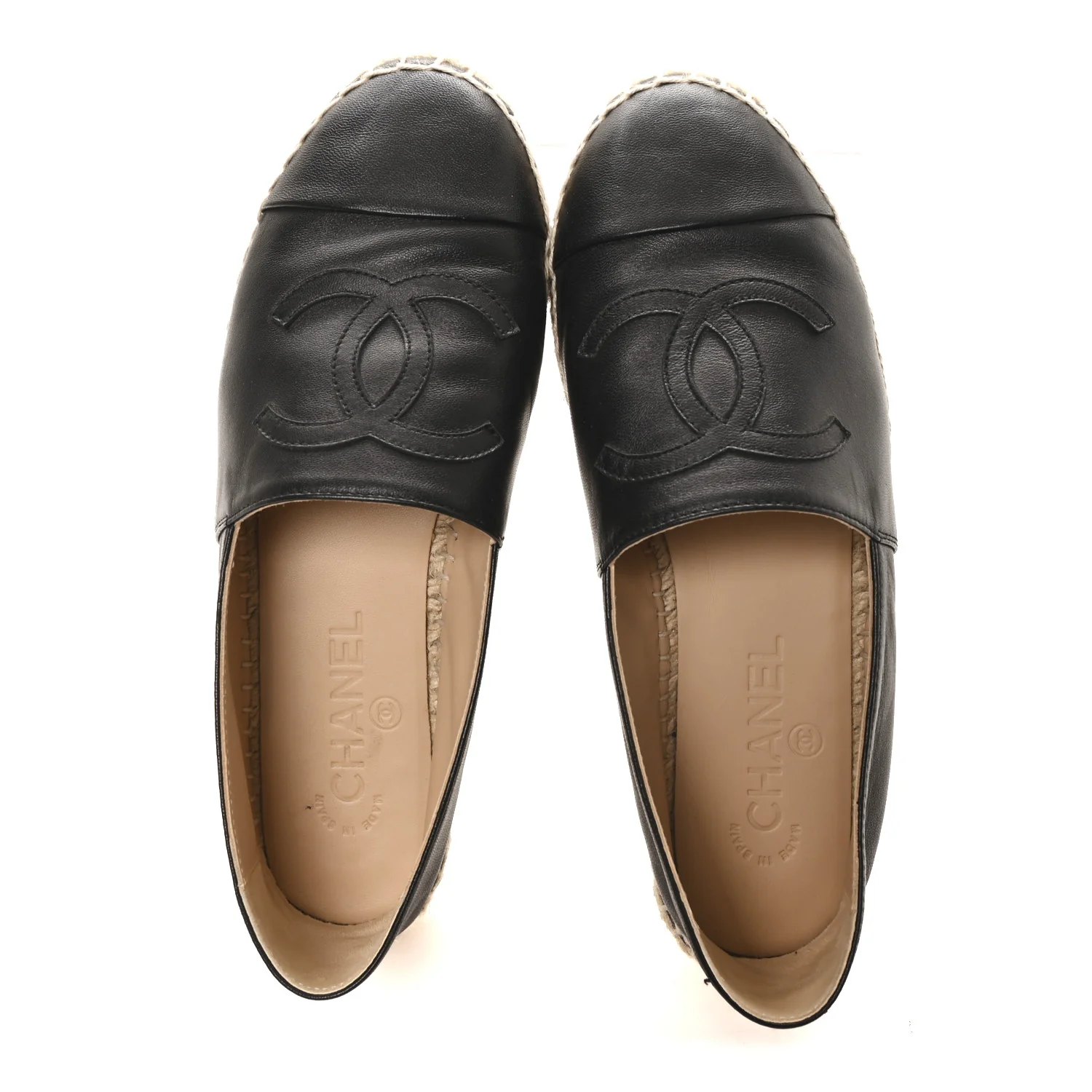 Lambskin CC Espadrilles 38 Black - Image 2