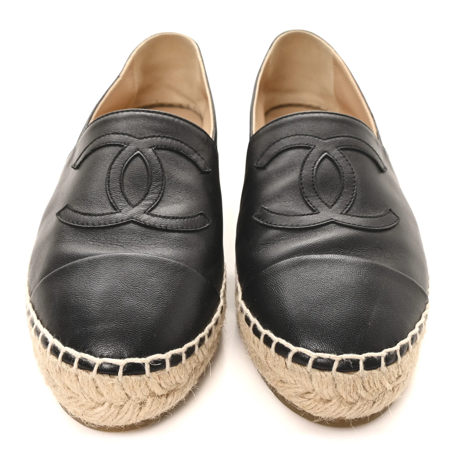 Lambskin CC Espadrilles 38 Black - Image 3