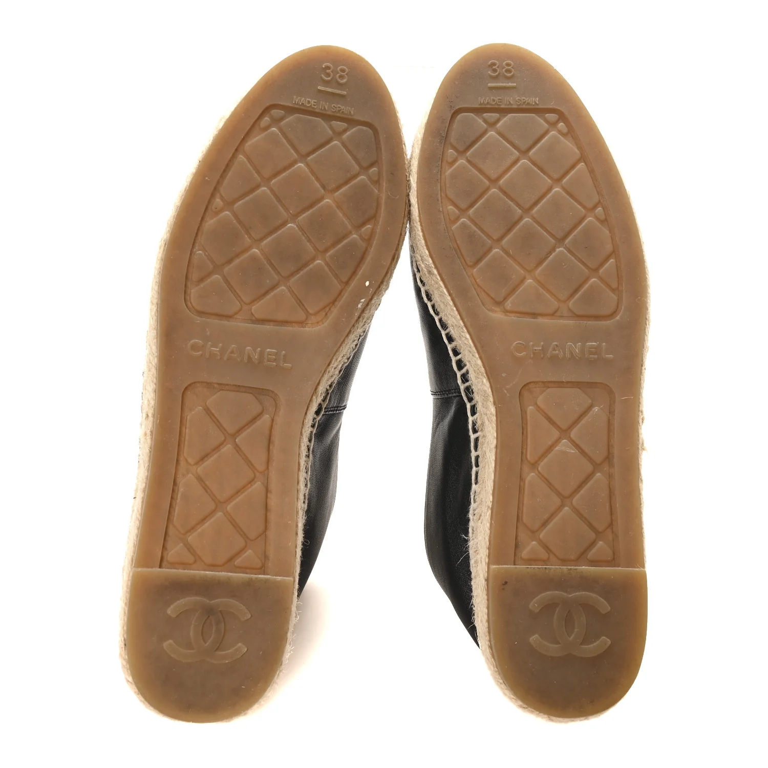 Lambskin CC Espadrilles 38 Black - Image 6