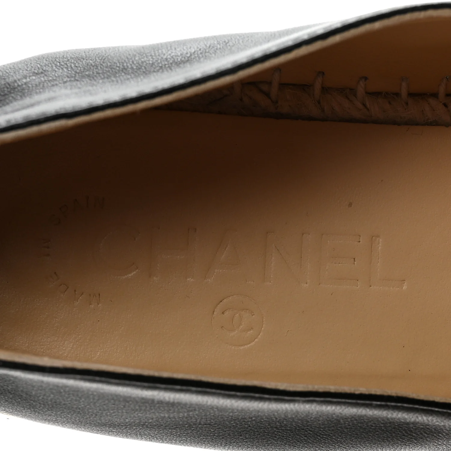 Lambskin CC Espadrilles 38 Black - Image 8