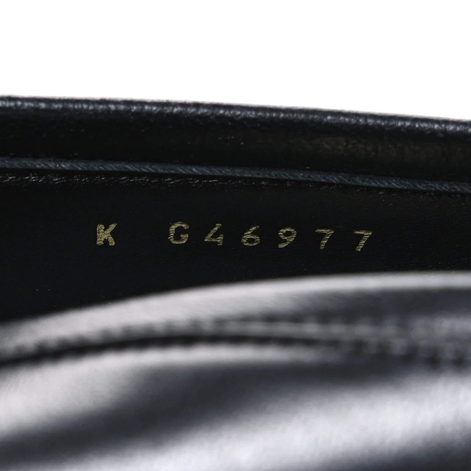 Lambskin CC Mocassin Loafers 38.5 Black - Image 10