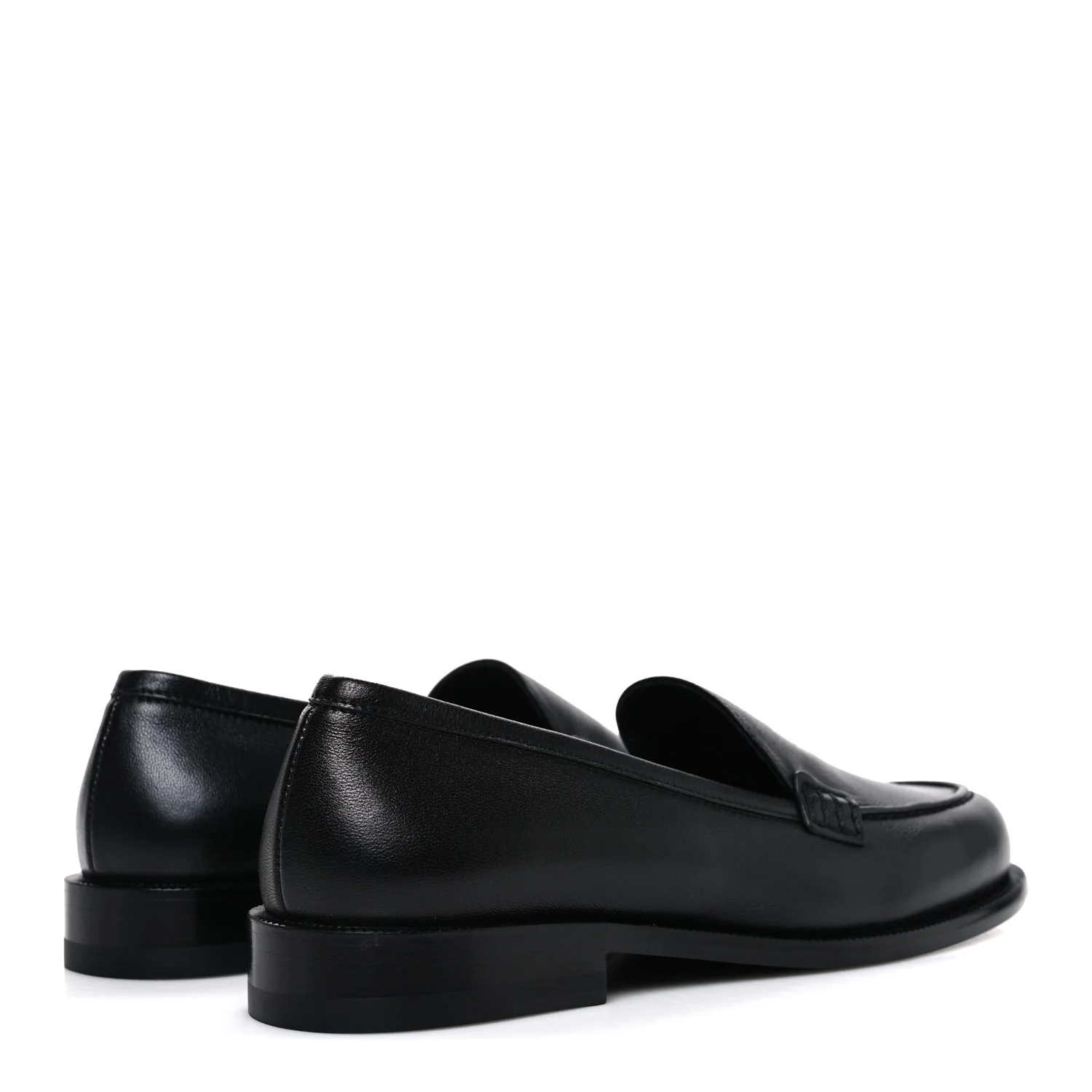 Lambskin CC Mocassin Loafers 38.5 Black - Image 5