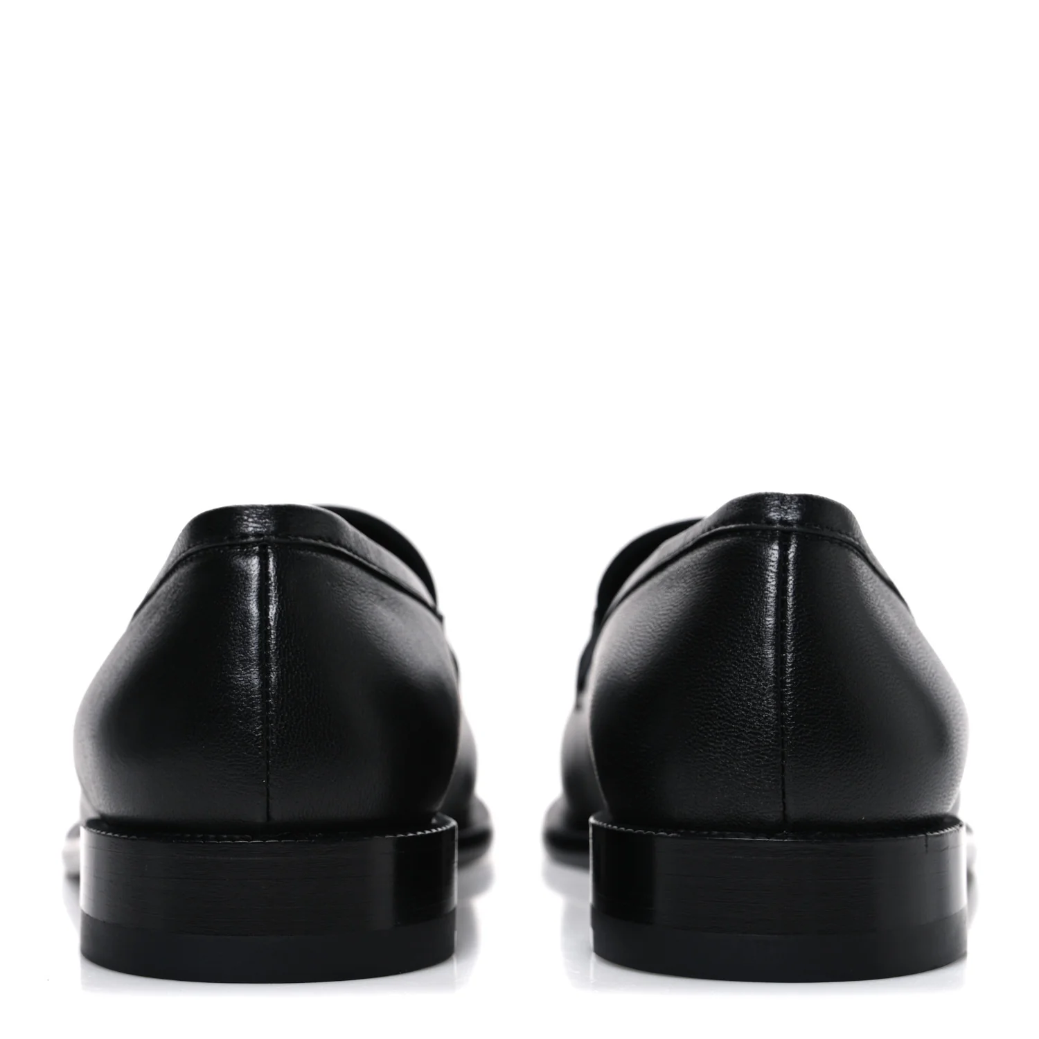 Lambskin CC Mocassin Loafers 38.5 Black - Image 6