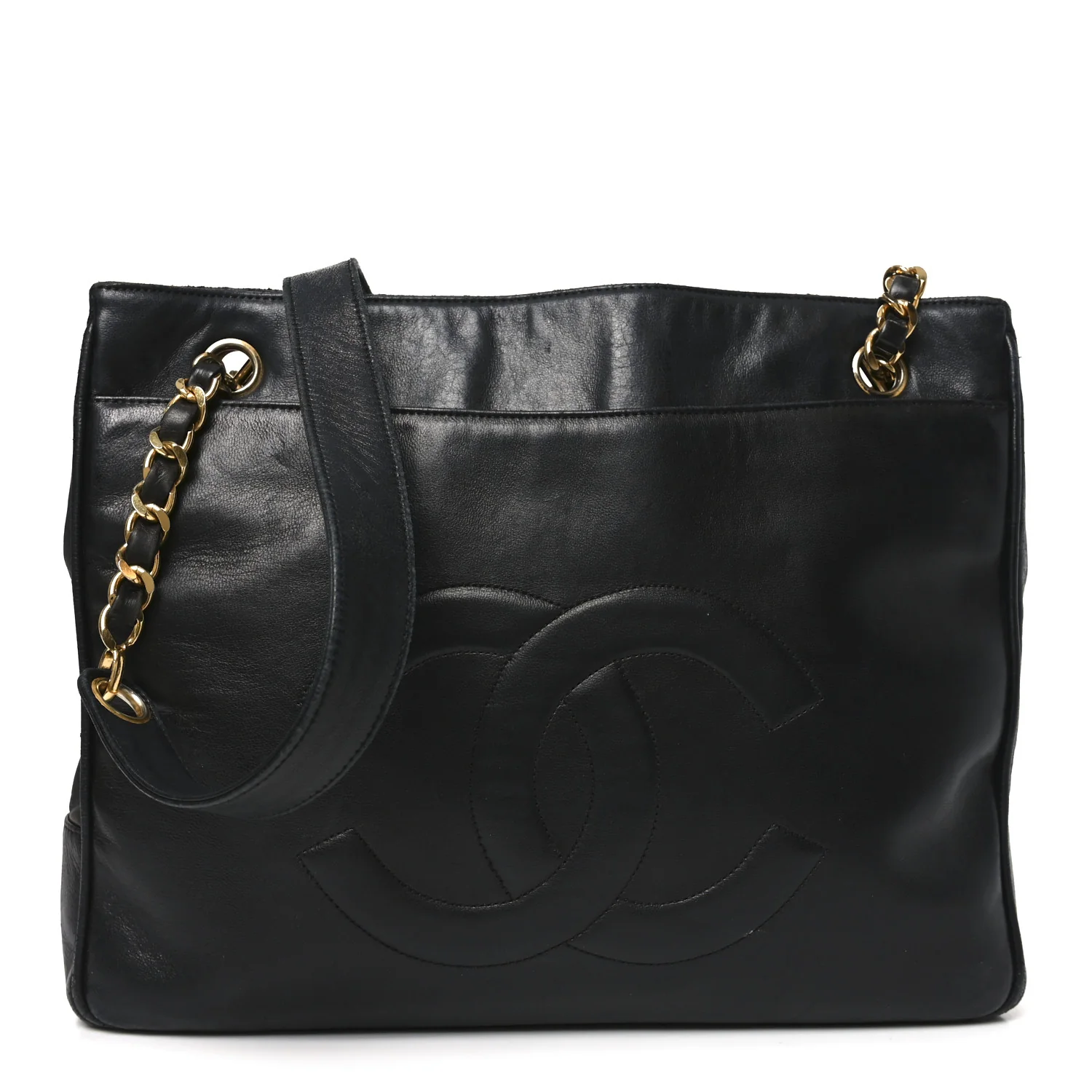 Lambskin CC Shoulder Bag Black