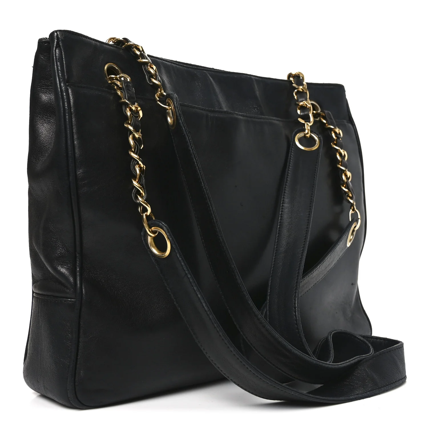 Lambskin CC Shoulder Bag Black - Image 3