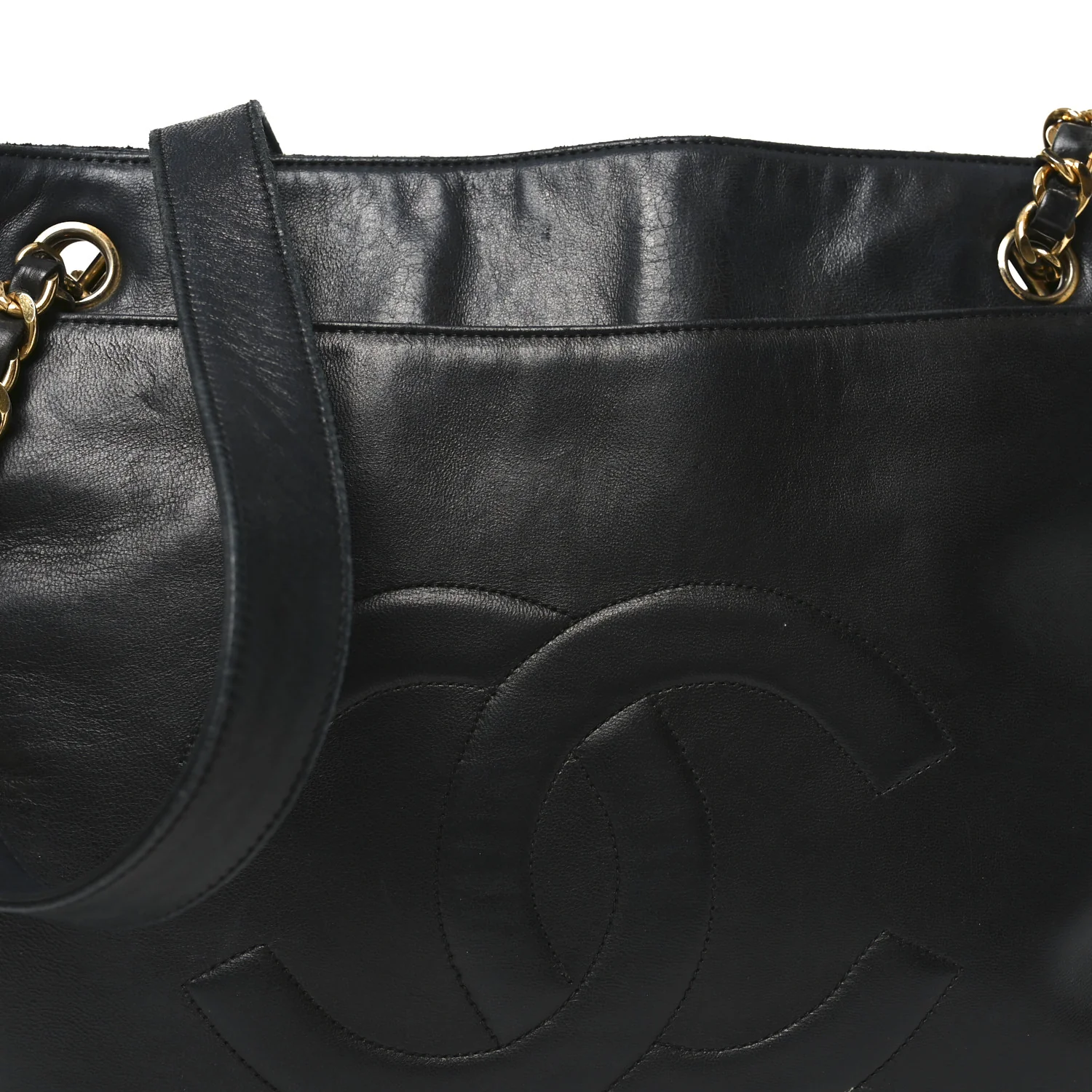Lambskin CC Shoulder Bag Black - Image 7