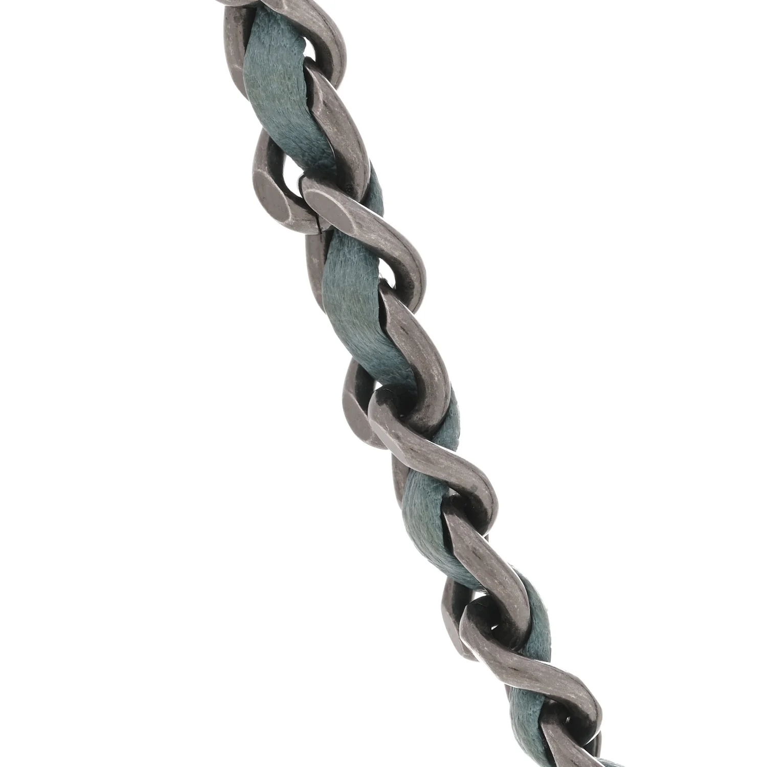 Lambskin CC Turnlock Choker Necklace Navy Blue - Image 6