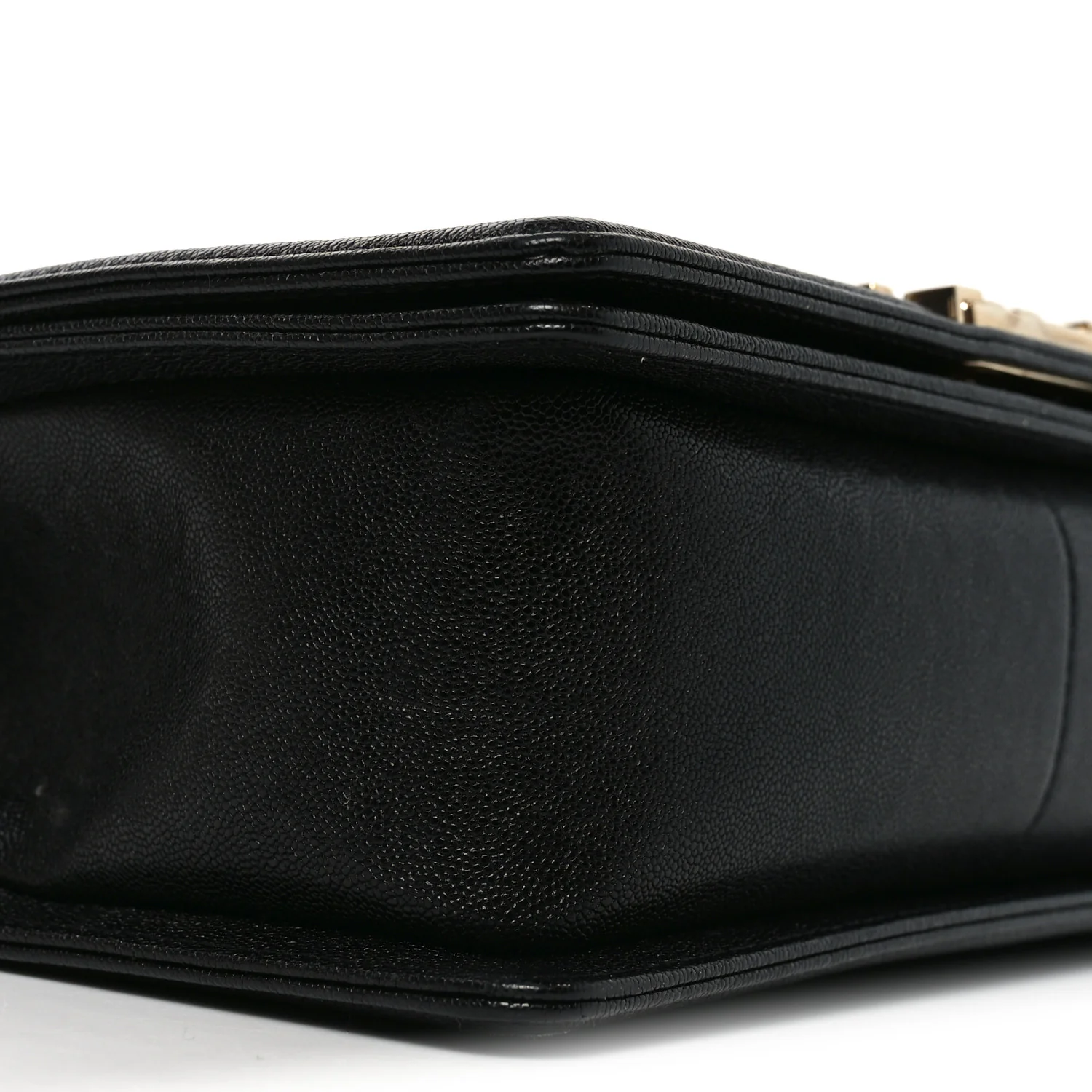 Lambskin Chevron Quilted Medium Boy Flap Black - Image 9