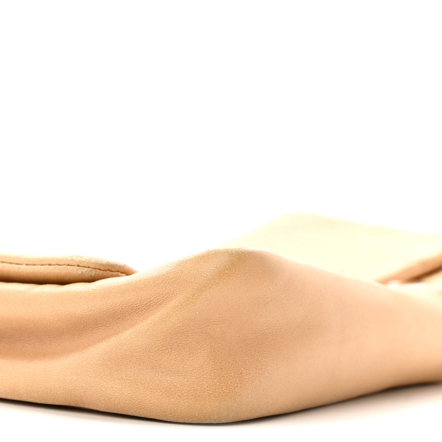 Lambskin Diamond Stitched CC CC East West Flap Beige - Image 9