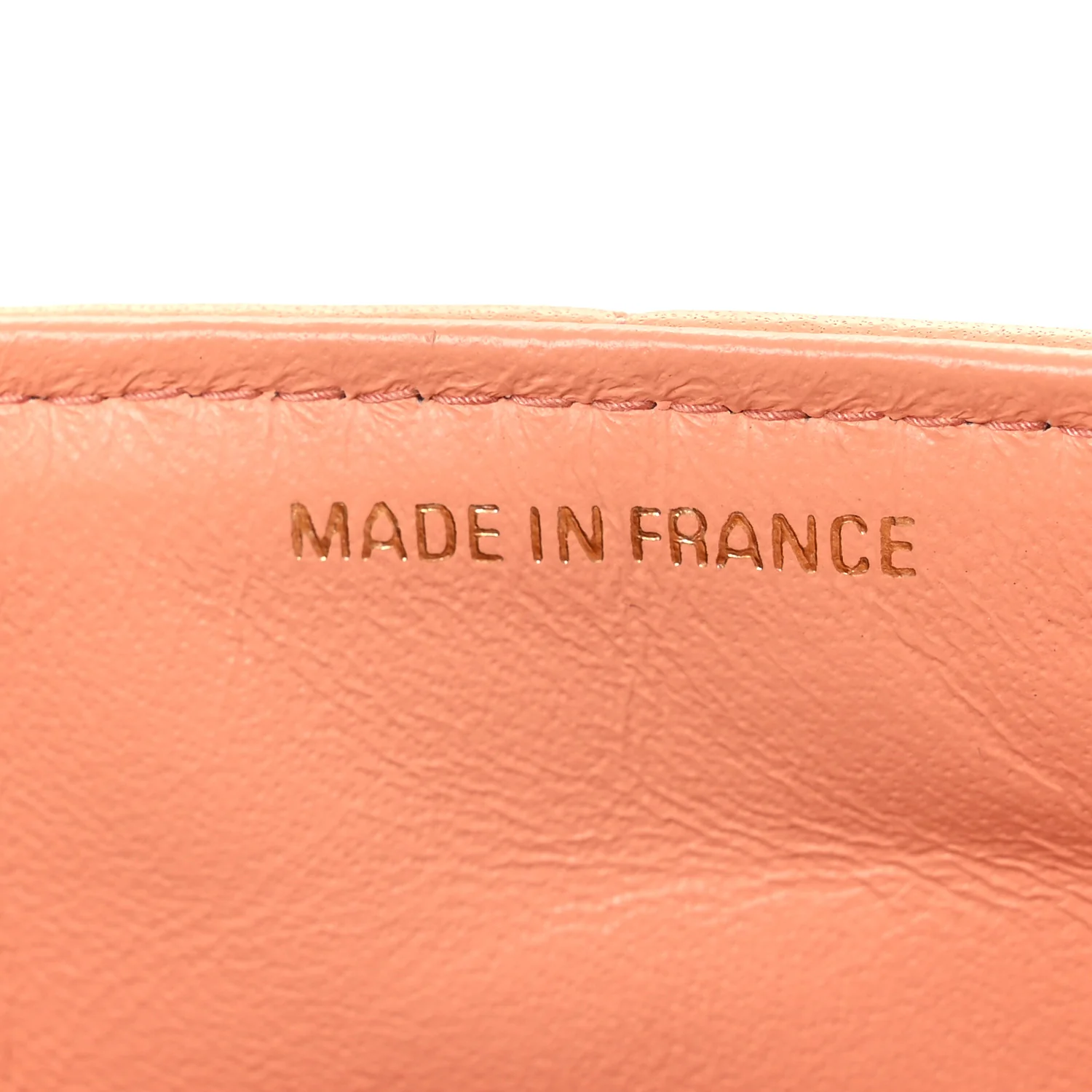 Lambskin East West Chocolate Bar Flap Light Orange - Image 7