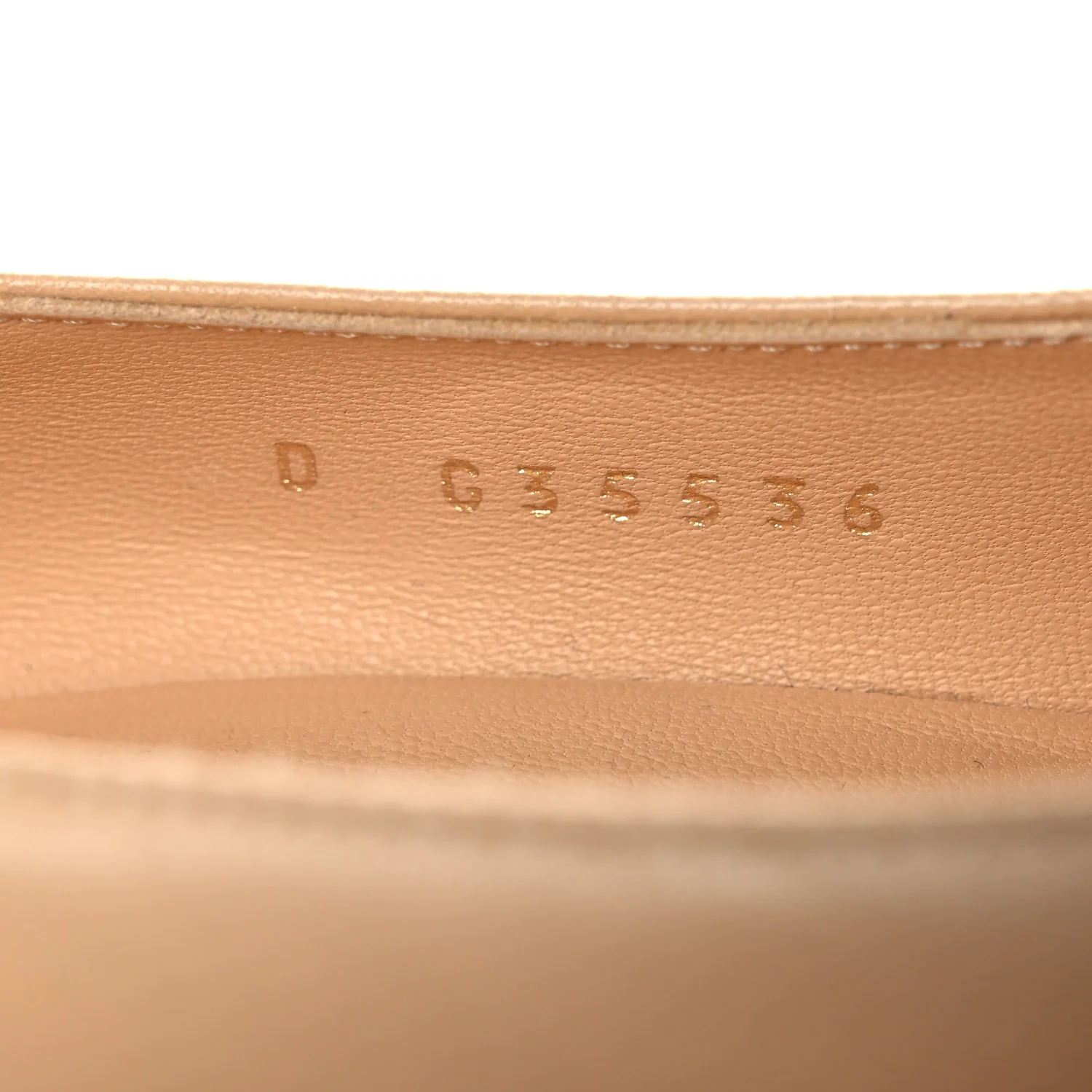 Lambskin Grosgrain Cap Toe CC Pearl Pumps 36.5 Beige Black - Image 10
