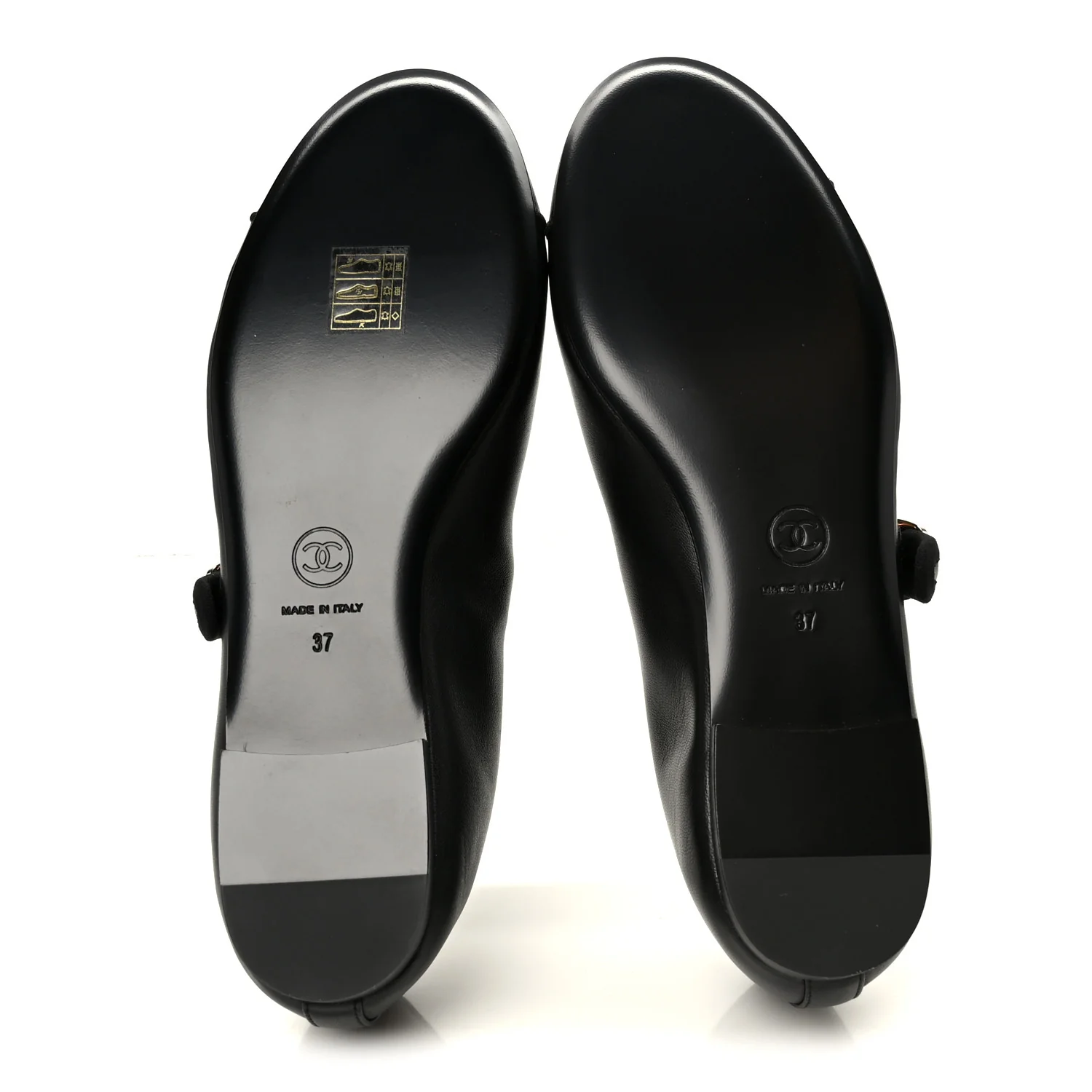 Lambskin Mary Jane Flats 37 Black - Image 5