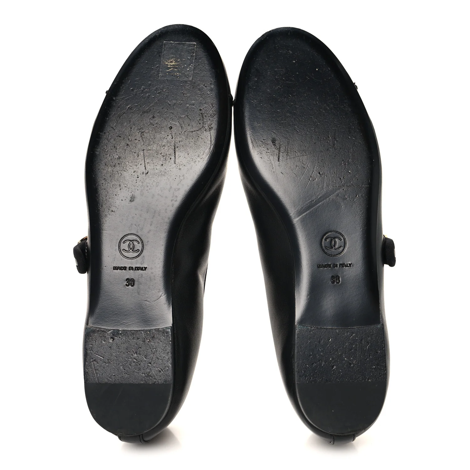 Lambskin Mary Jane Flats 38 Black - Image 6