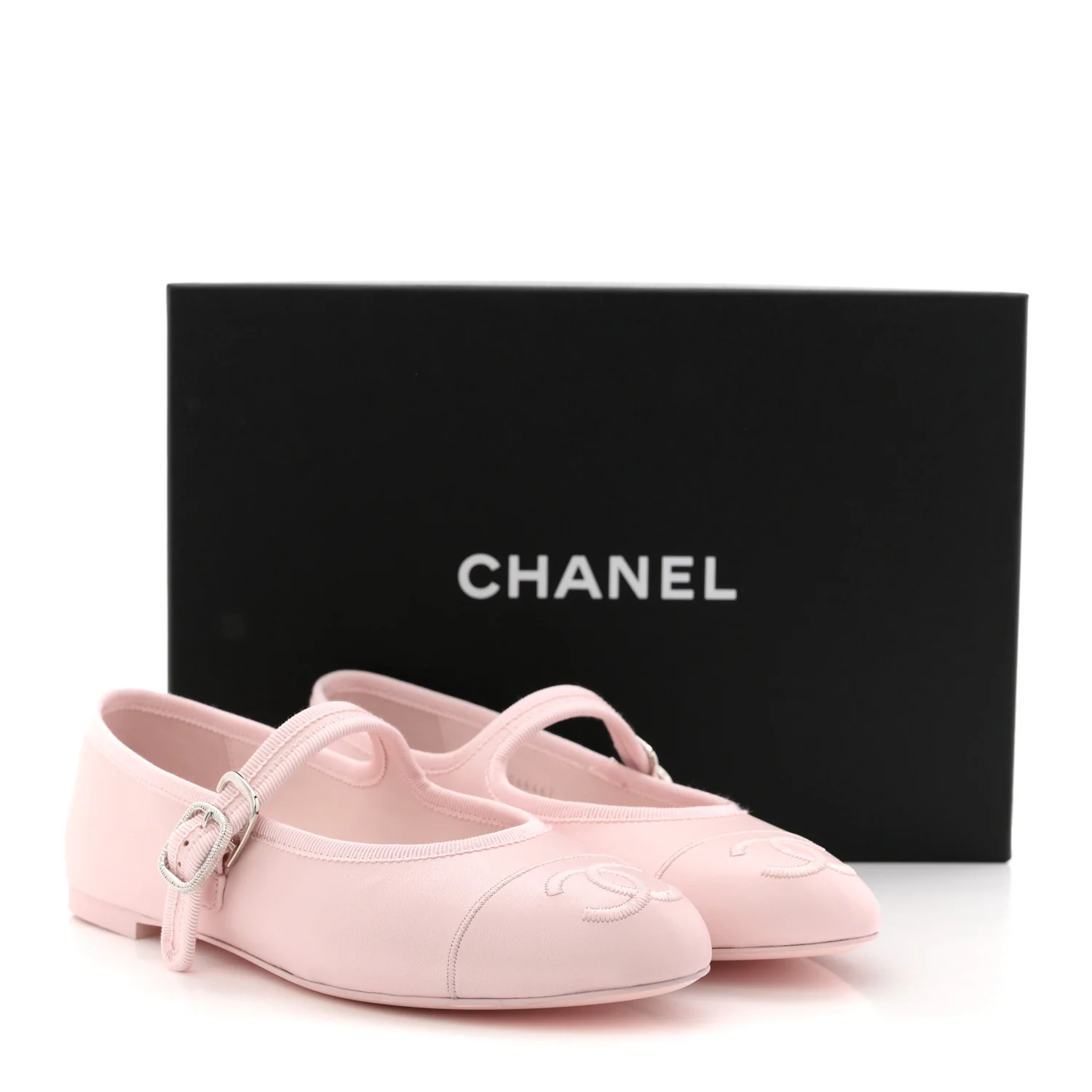 Lambskin Mary Jane Flats 38 Light Pink - Image 10